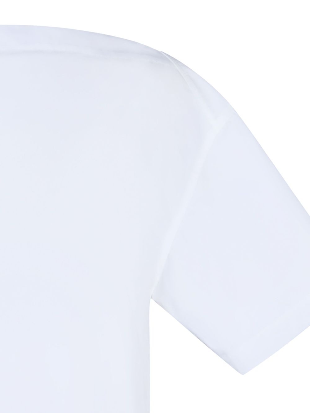 slash-neck cotton T-shirt - 6