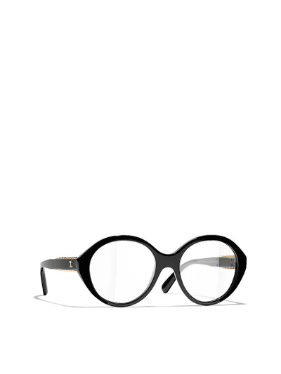 CHANEL CH3459 round-frame acetate eyeglasses outlook