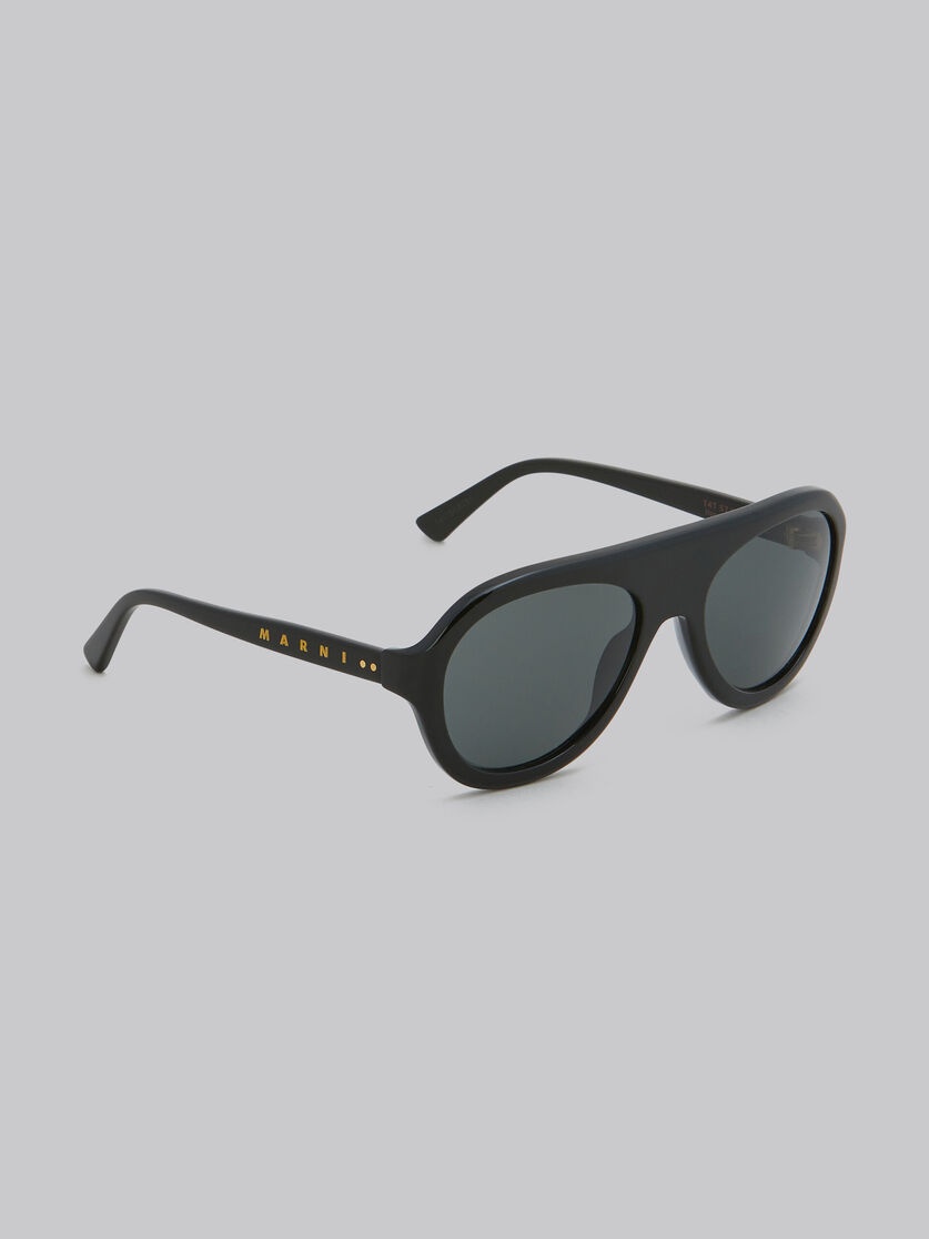 MOUNT TOC BLACK ACETATE AVIATOR SUNGLASSES - 3