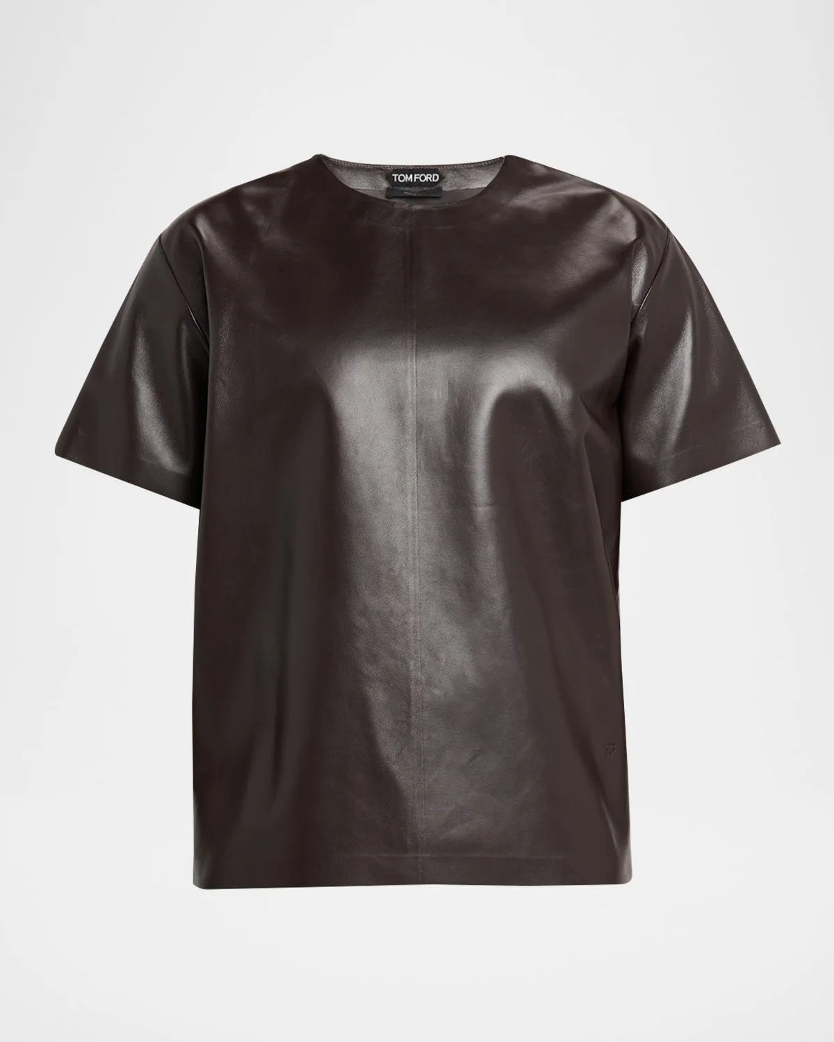 Men's Napa Leather Short-Sleeve Shirt - 1