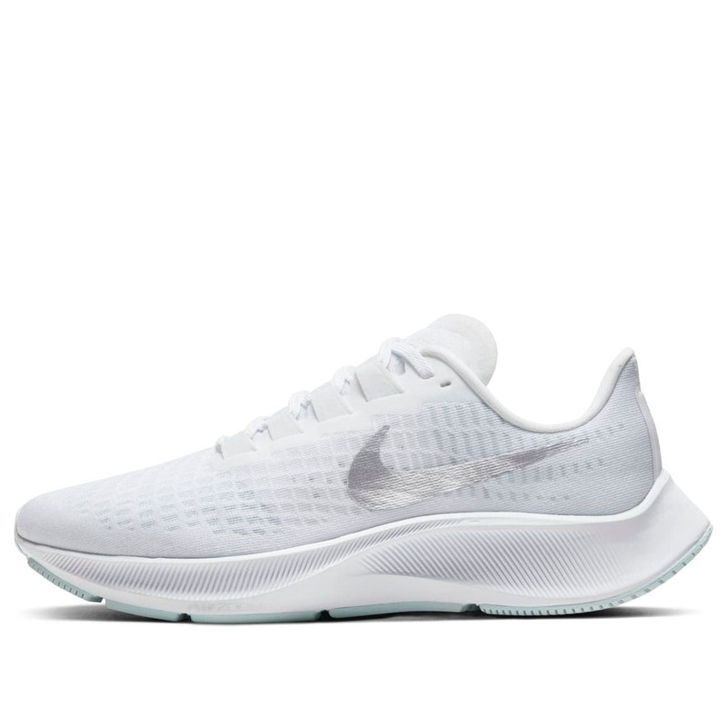 (WMNS) Nike Air Zoom Pegasus 37 'White Metallic Silver' BQ9647-101 - 1