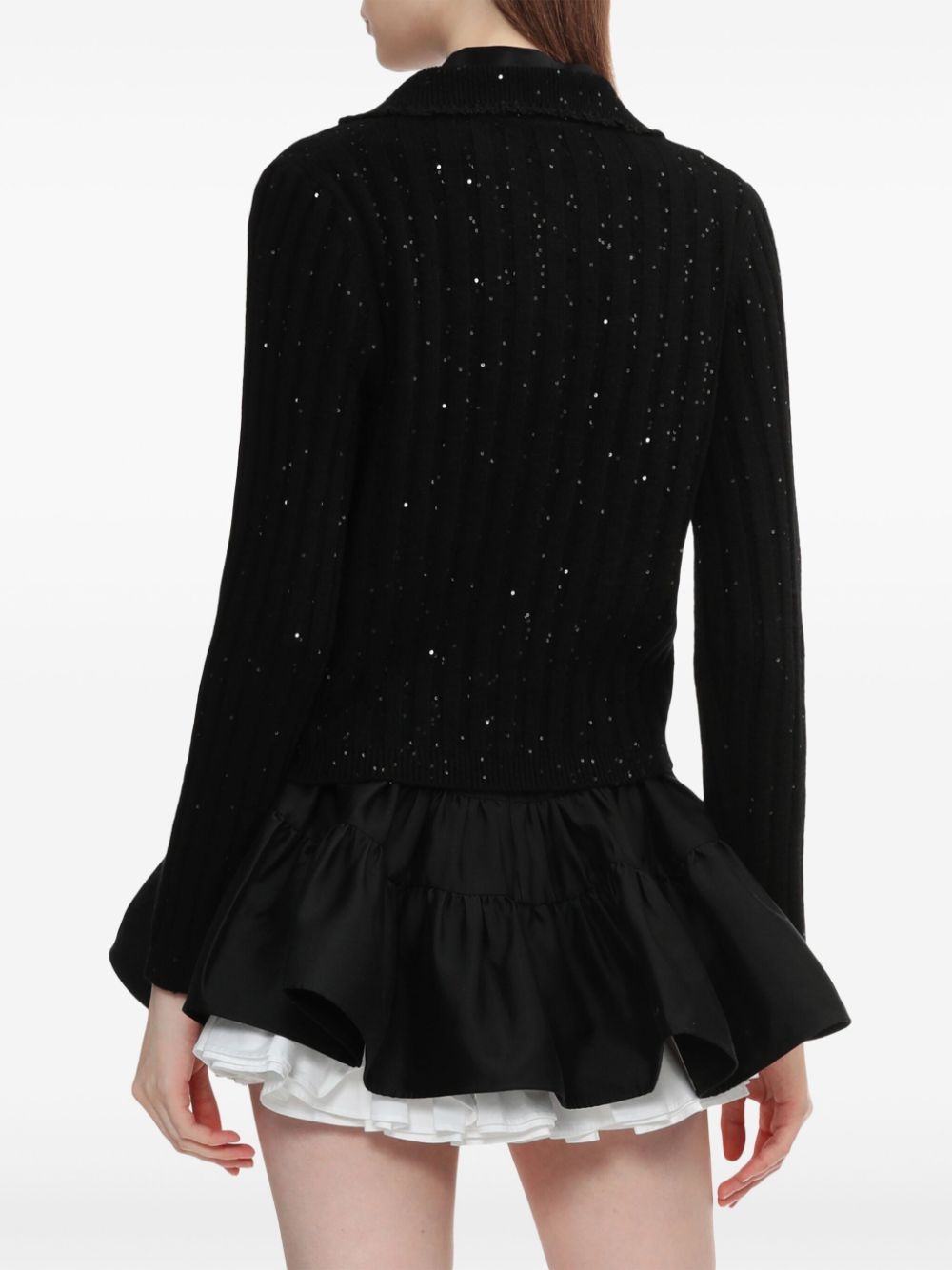 sequin-embellished cardigan - 4