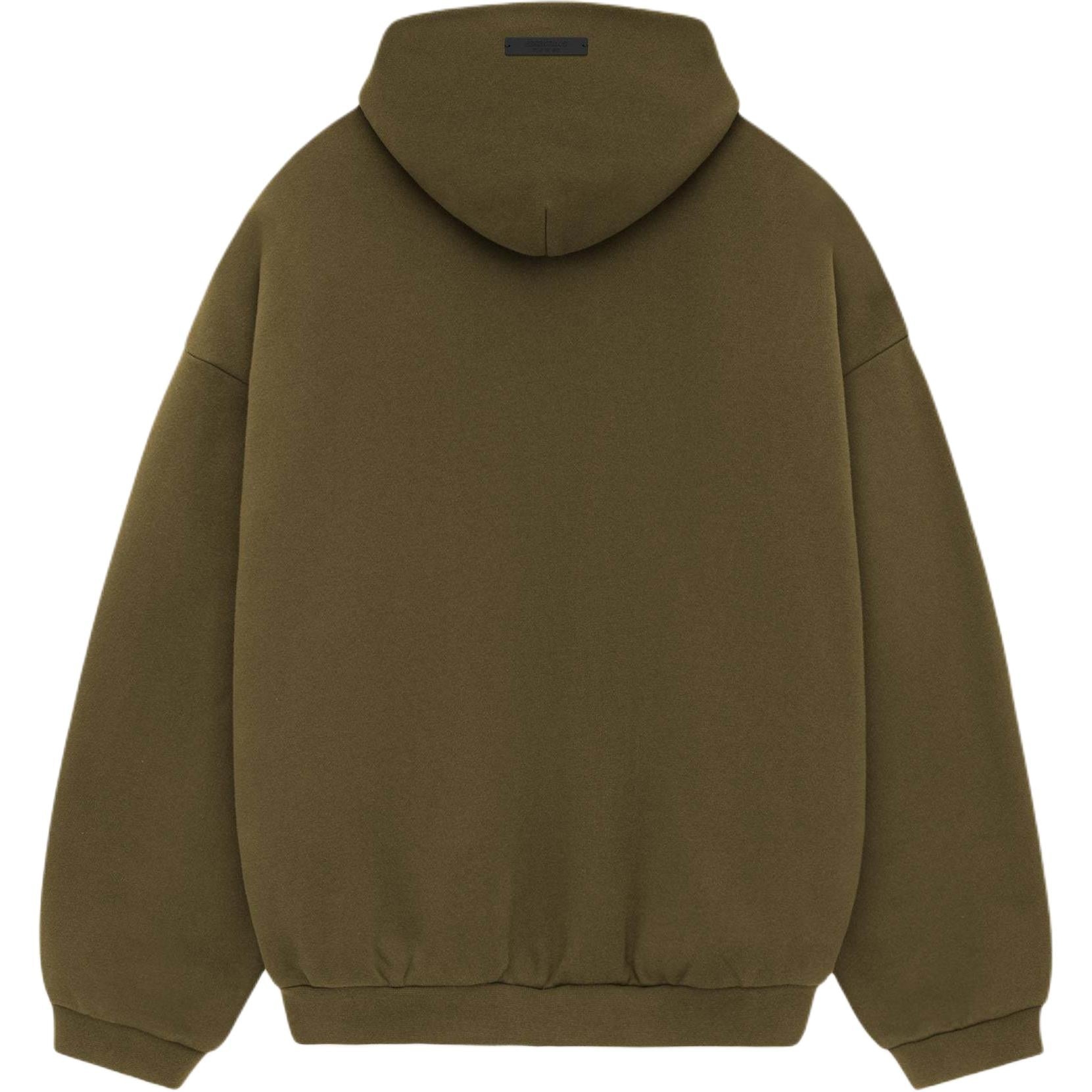 Fear of God Essentials Fleece Hoodie 'Olive' 192BT246254F - 2