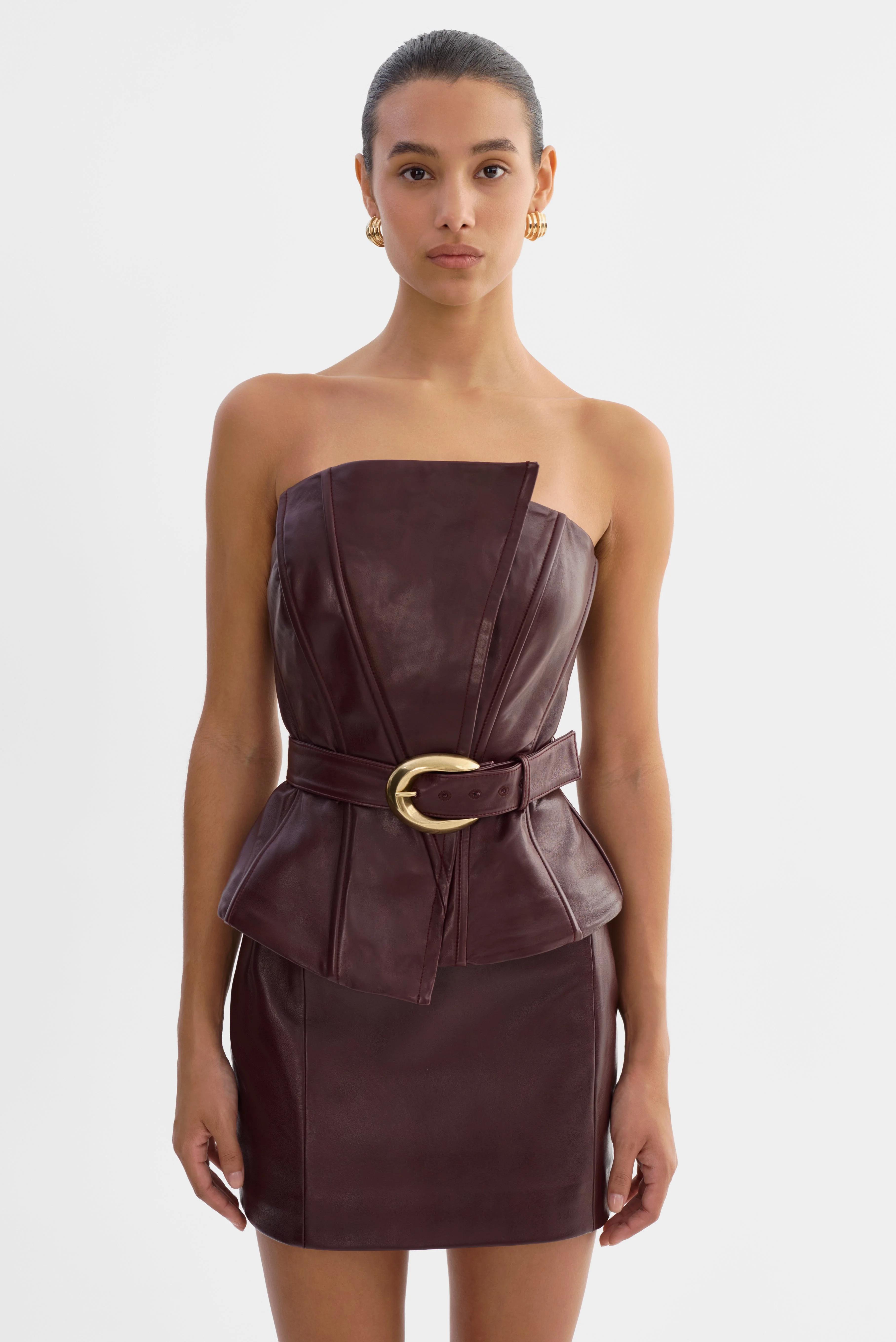 CALA | Belted Leather Bustier - 1