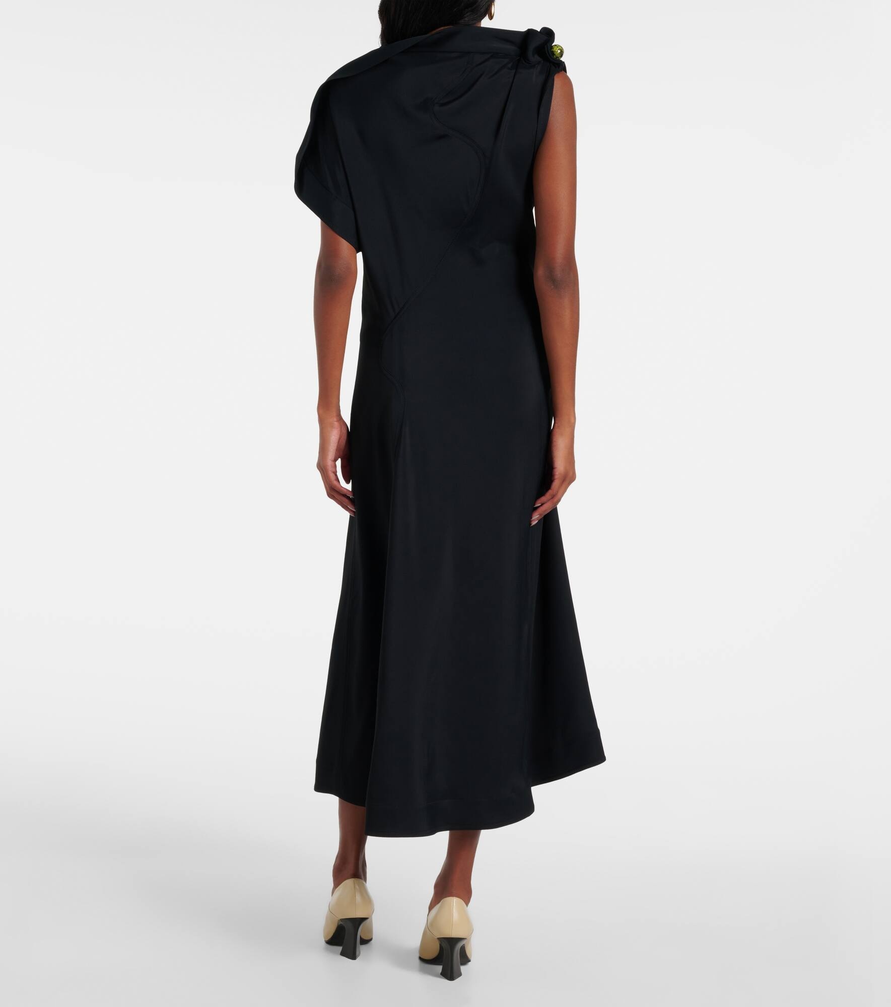 Gathered midi dress - 3