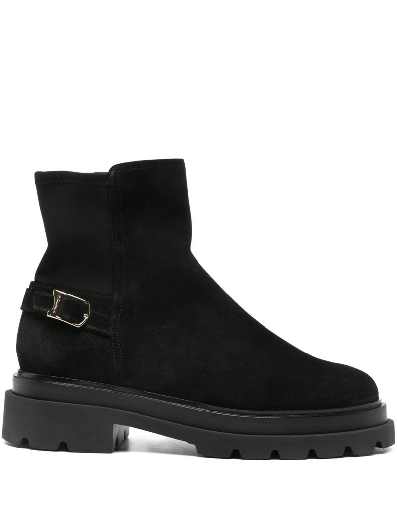 buckle-fastening boots 1