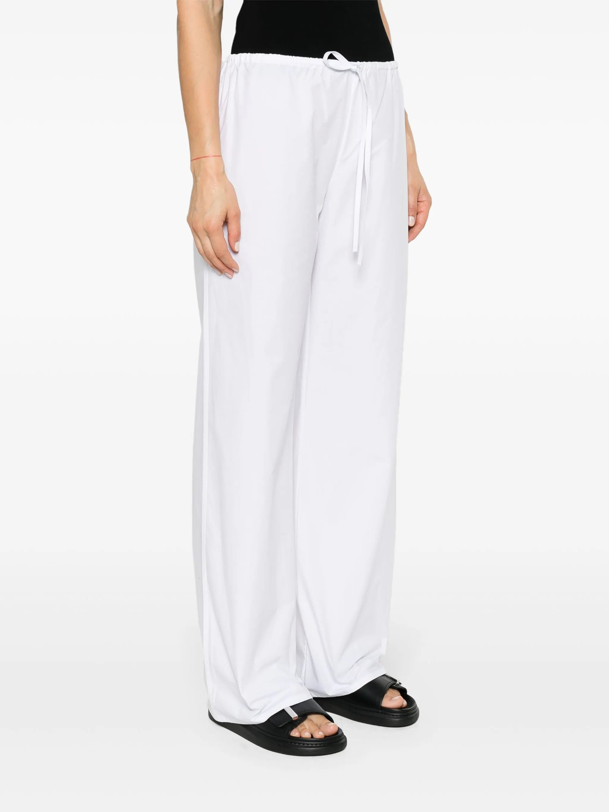straight-leg organic-cotton trousers - 3