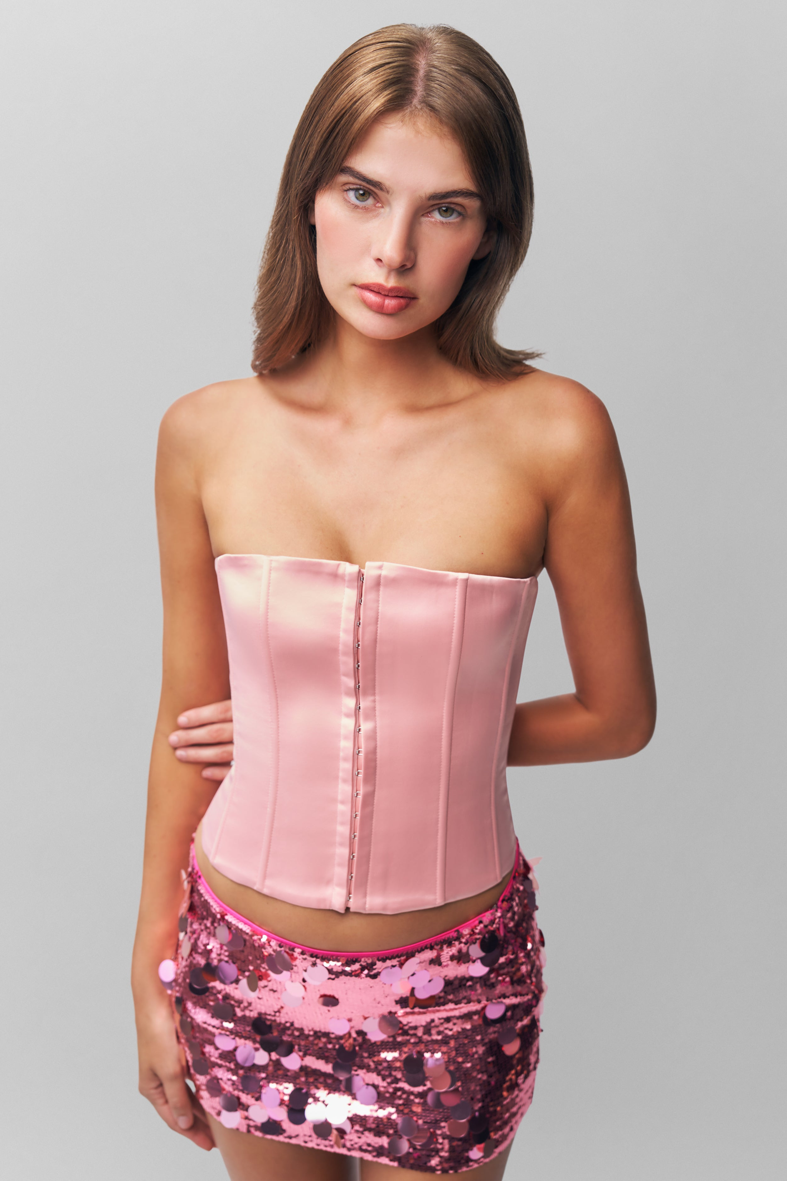 LOW RISE PAILLETTE SKIRT - 5