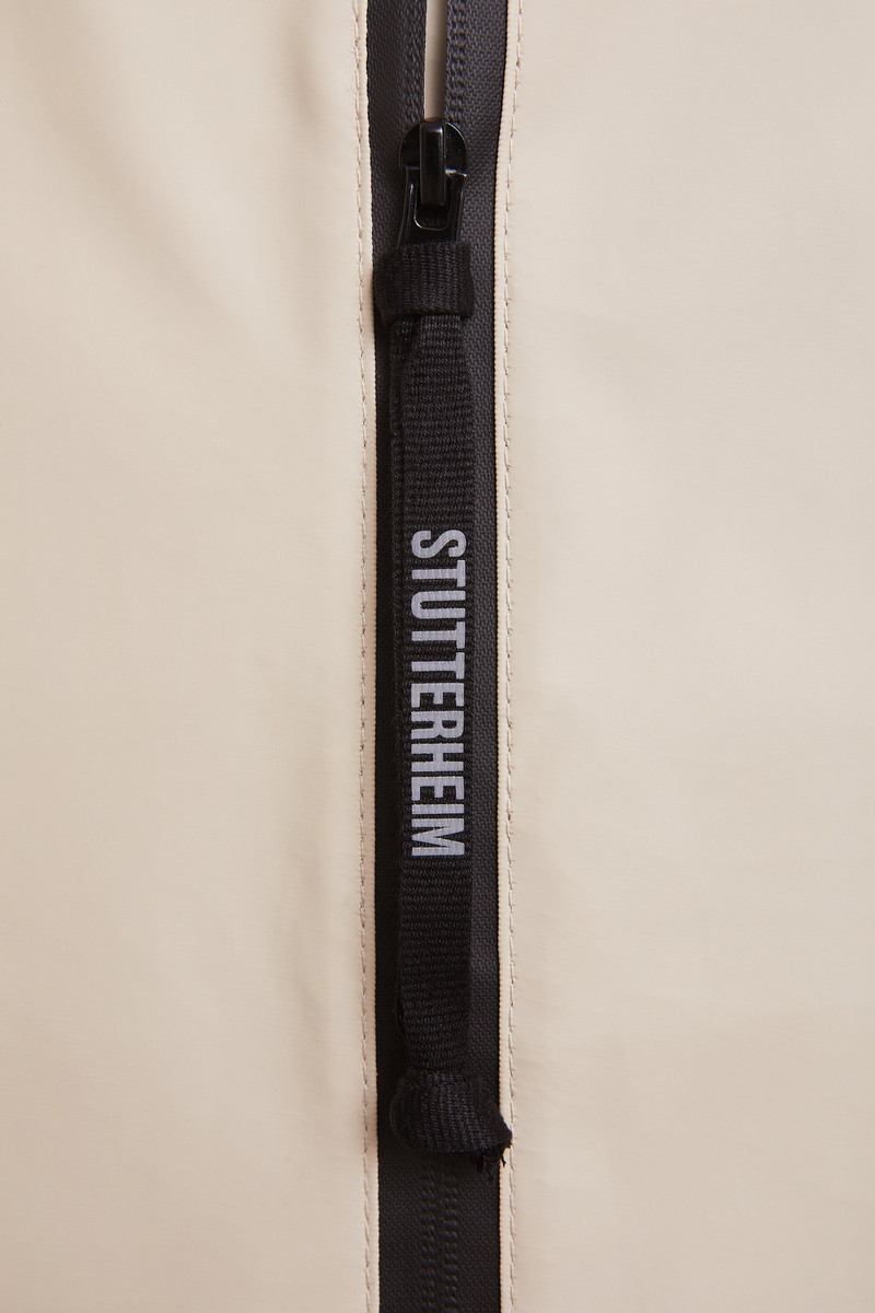 Mosebacke Long Lightweight Zip  Raincoat Oyster 11