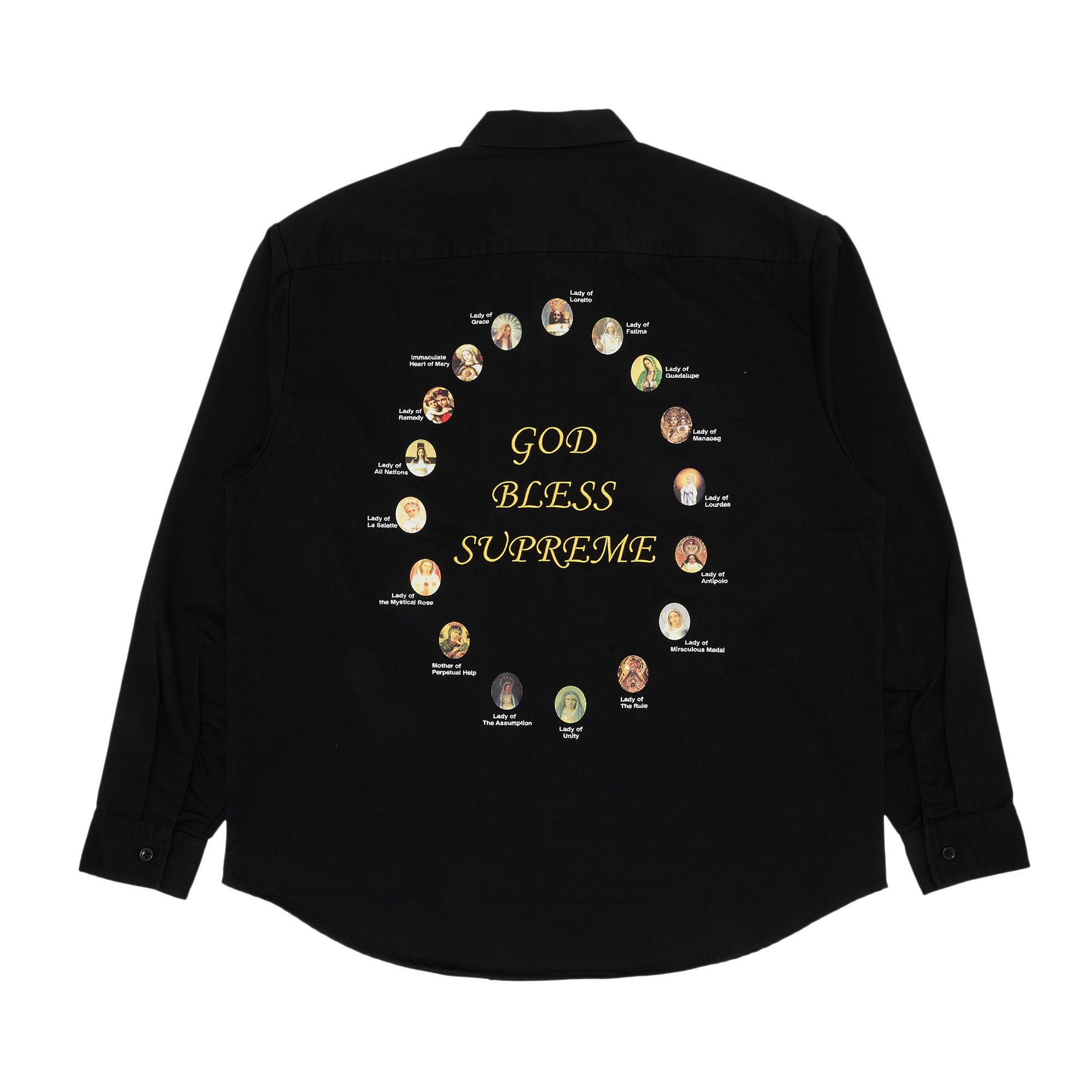 Supreme Our Lady Work Shirt 'Black' - 2