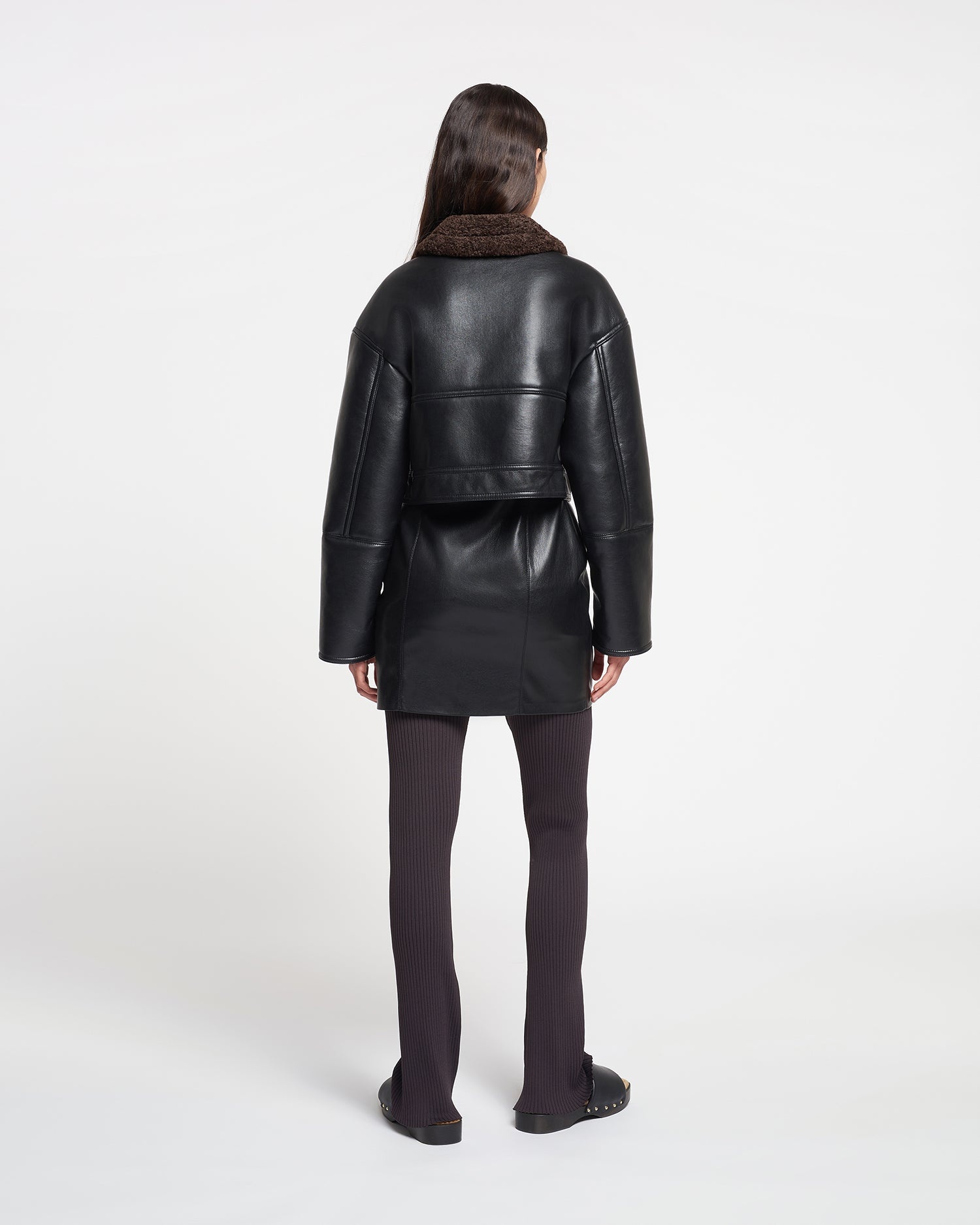 Regenerated Leather Jacket - 4