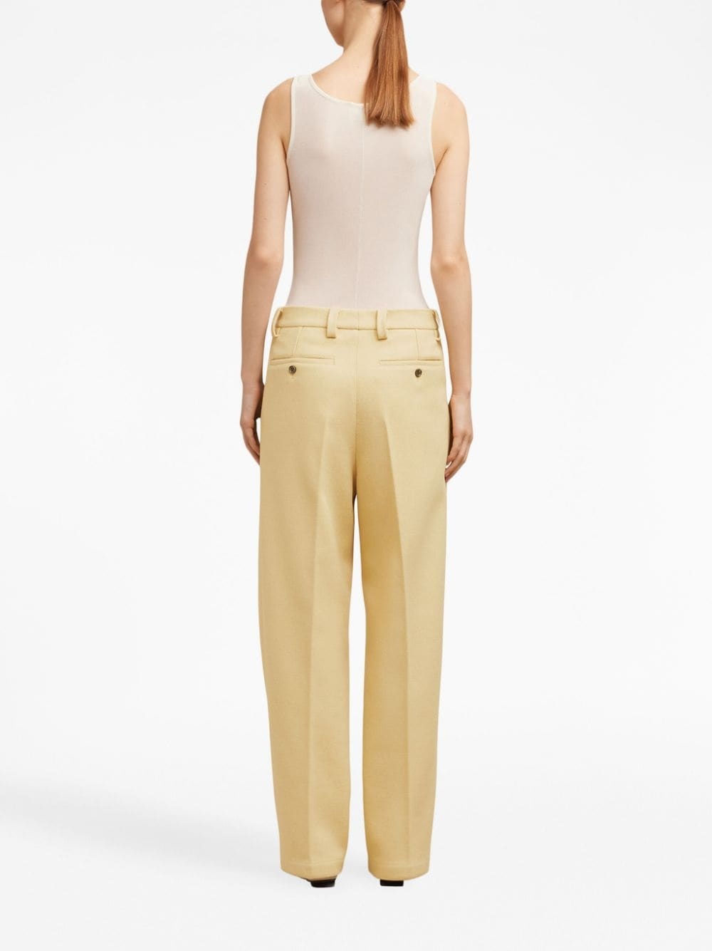 mid-rise wide-leg trousers - 5