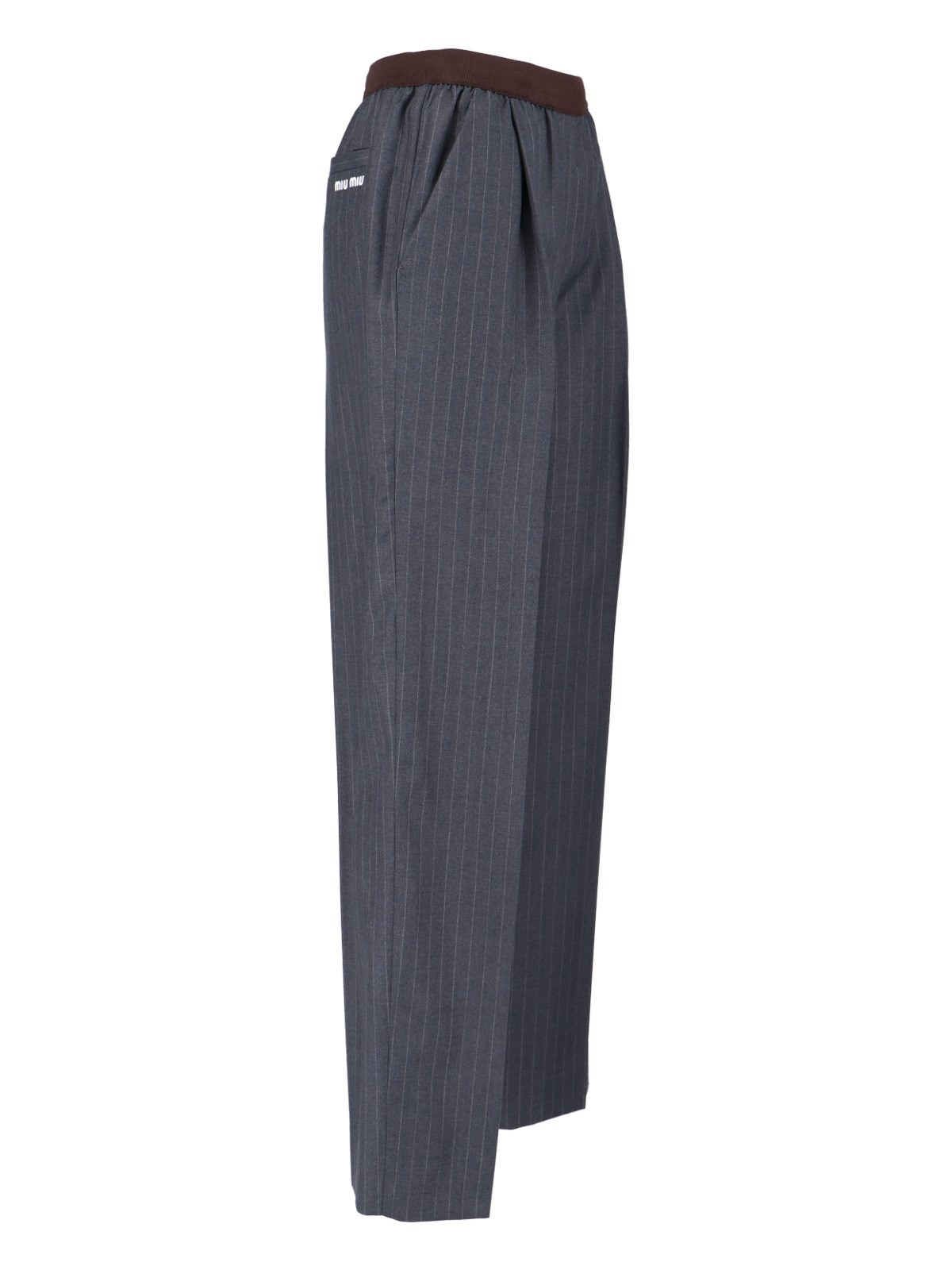 VIRGIN WOOL LOGO PANTS - 3