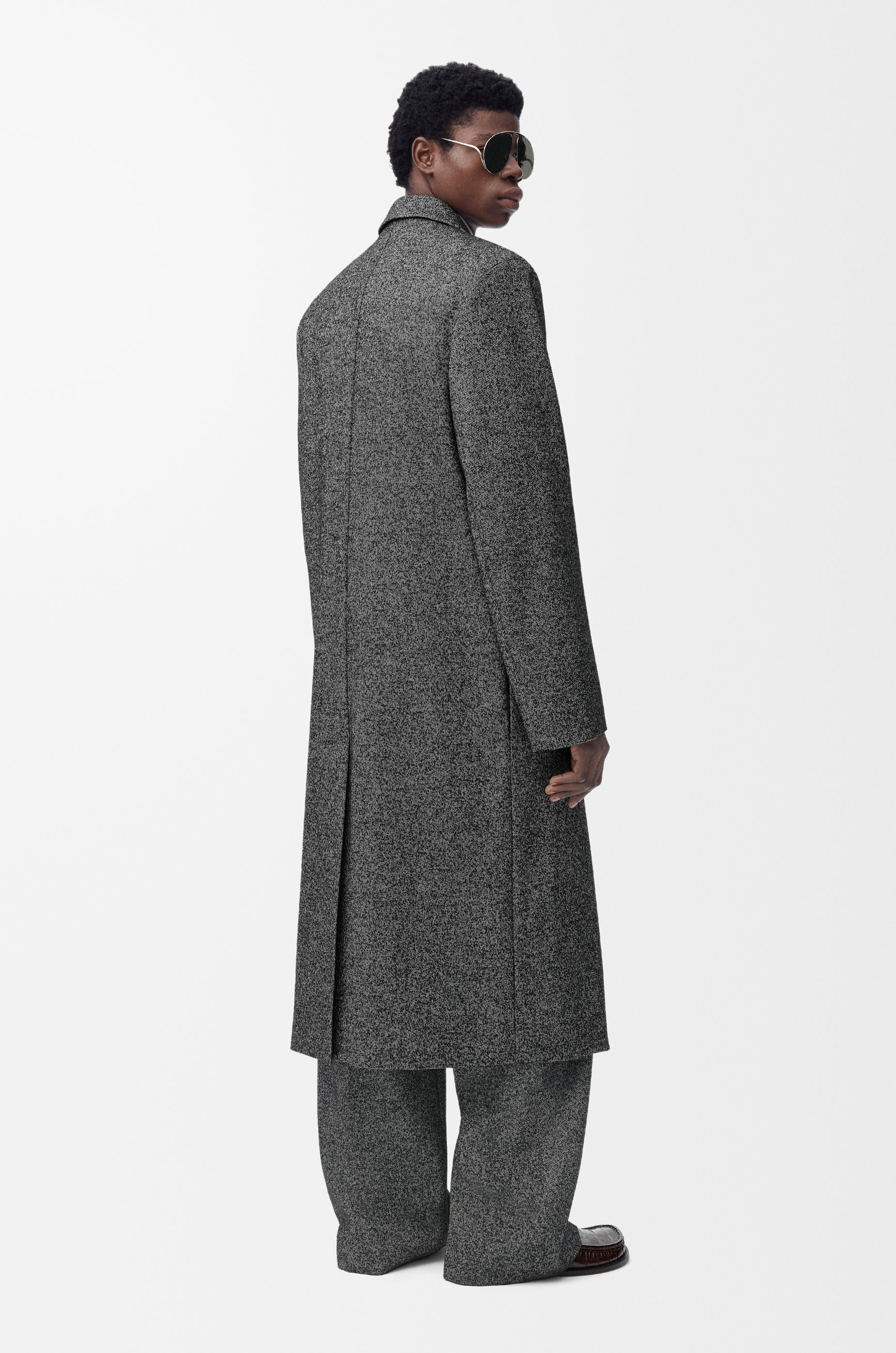 Double breasted coat in wool blend - 3