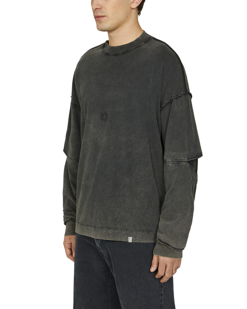 CUT-OUT ELBOW LONGSLEEVE TEE WITH LOGO 3
