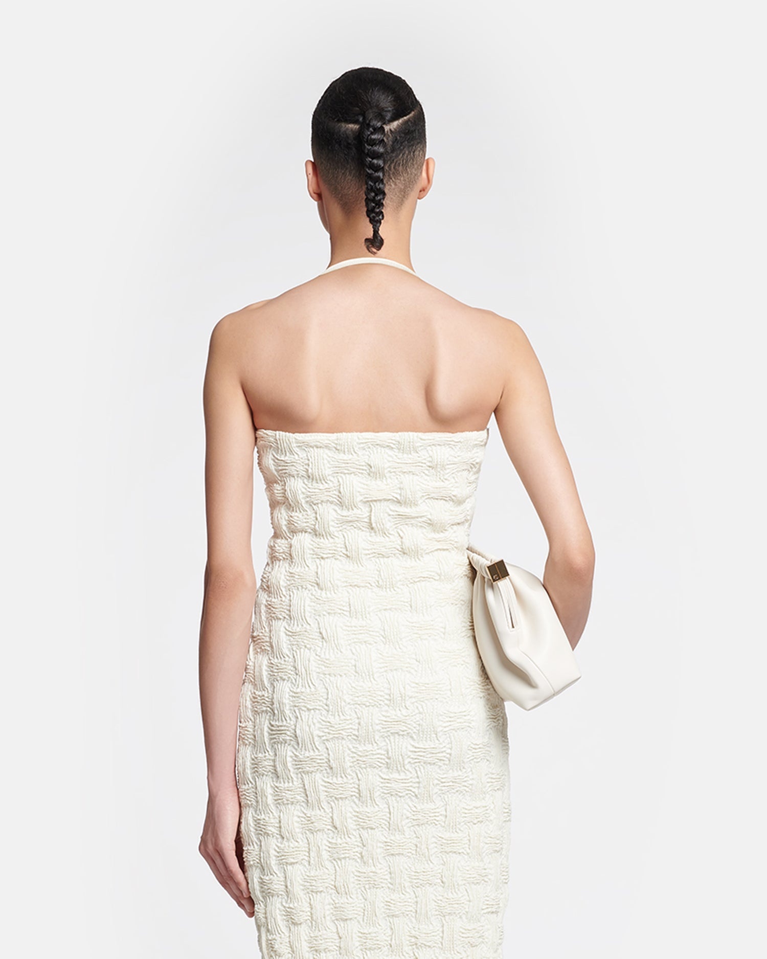 Seersucker Tech Linen Midi Dress - 5