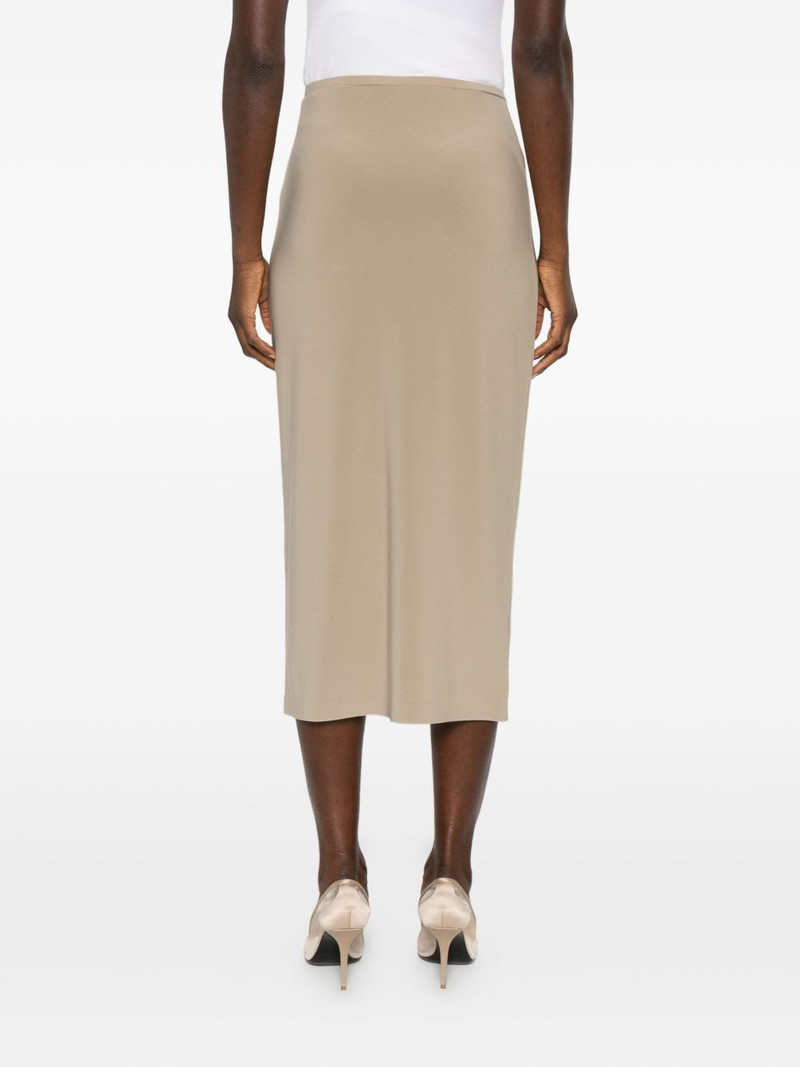 straight plain midi skirt 4