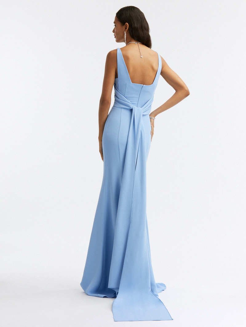 V-NECK CADY PEASANTE GOWN 3