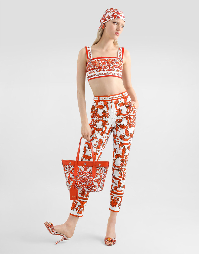 Dolce & Gabbana Top in majolica-print mat outlook