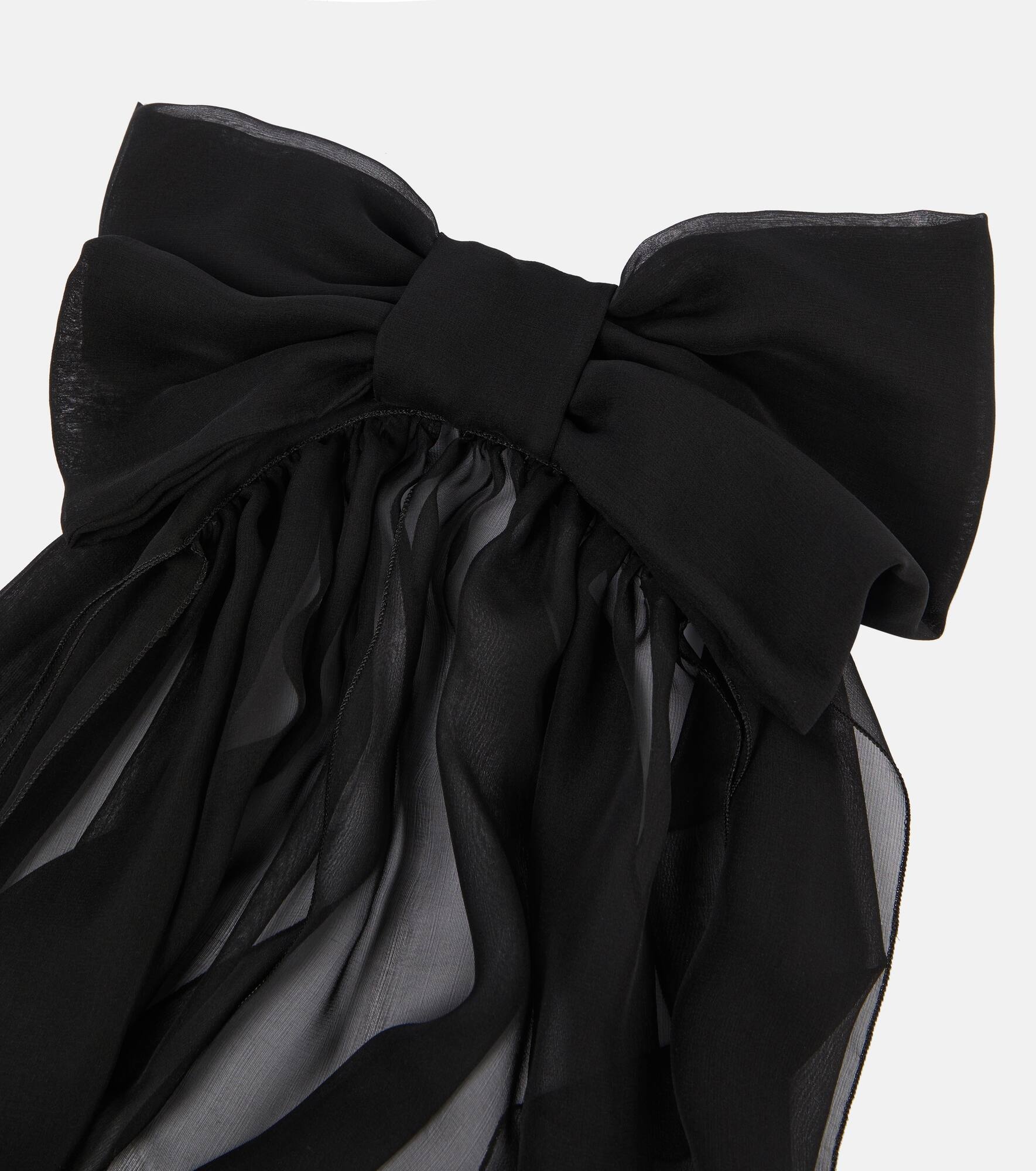 Printed silk chiffon scarf - 4
