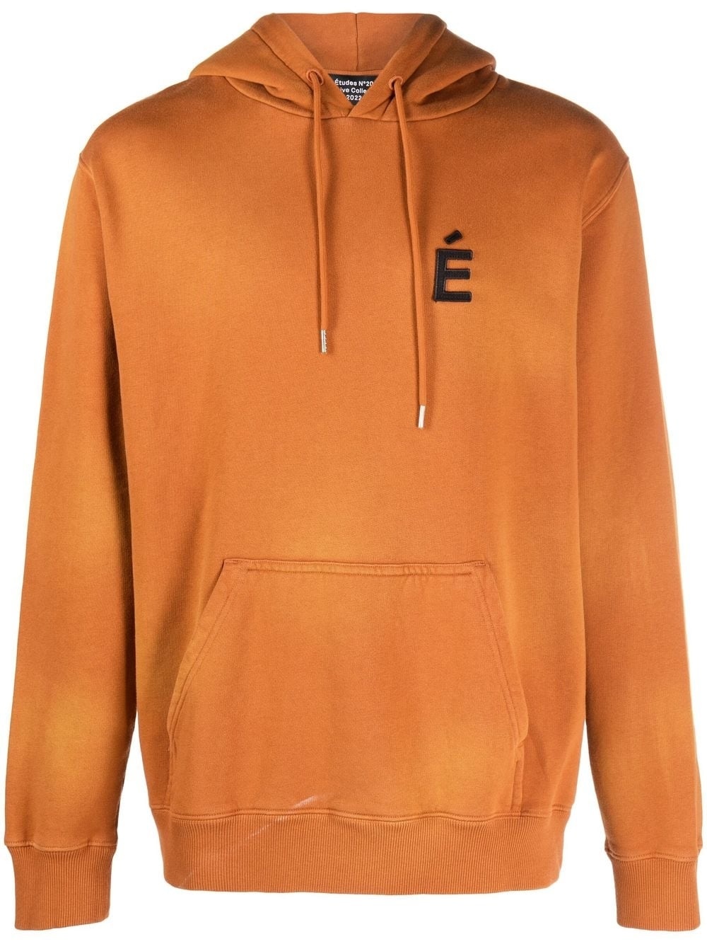 chest logo-patch detail hoodie - 2