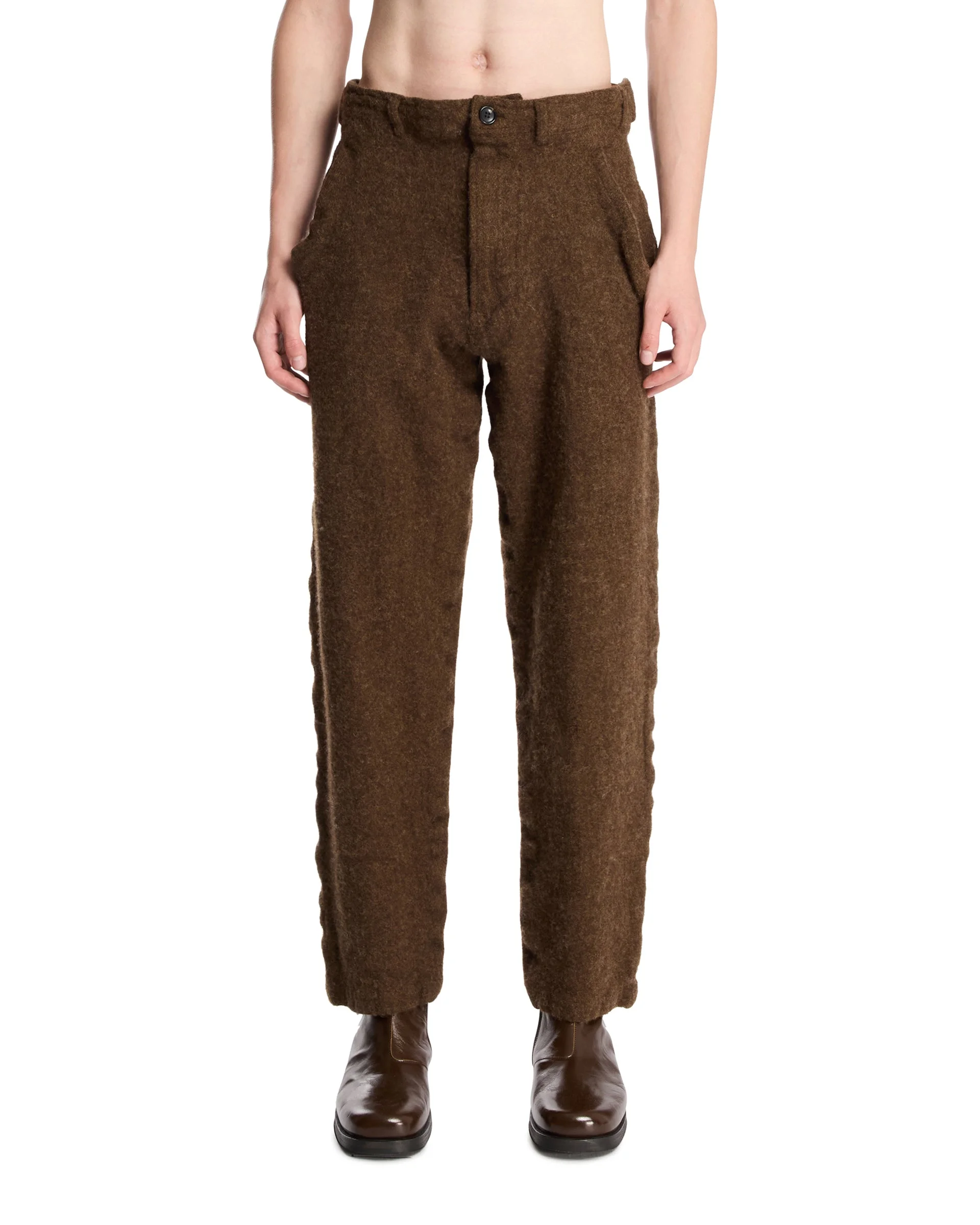 Brown Wool Trousers - 1