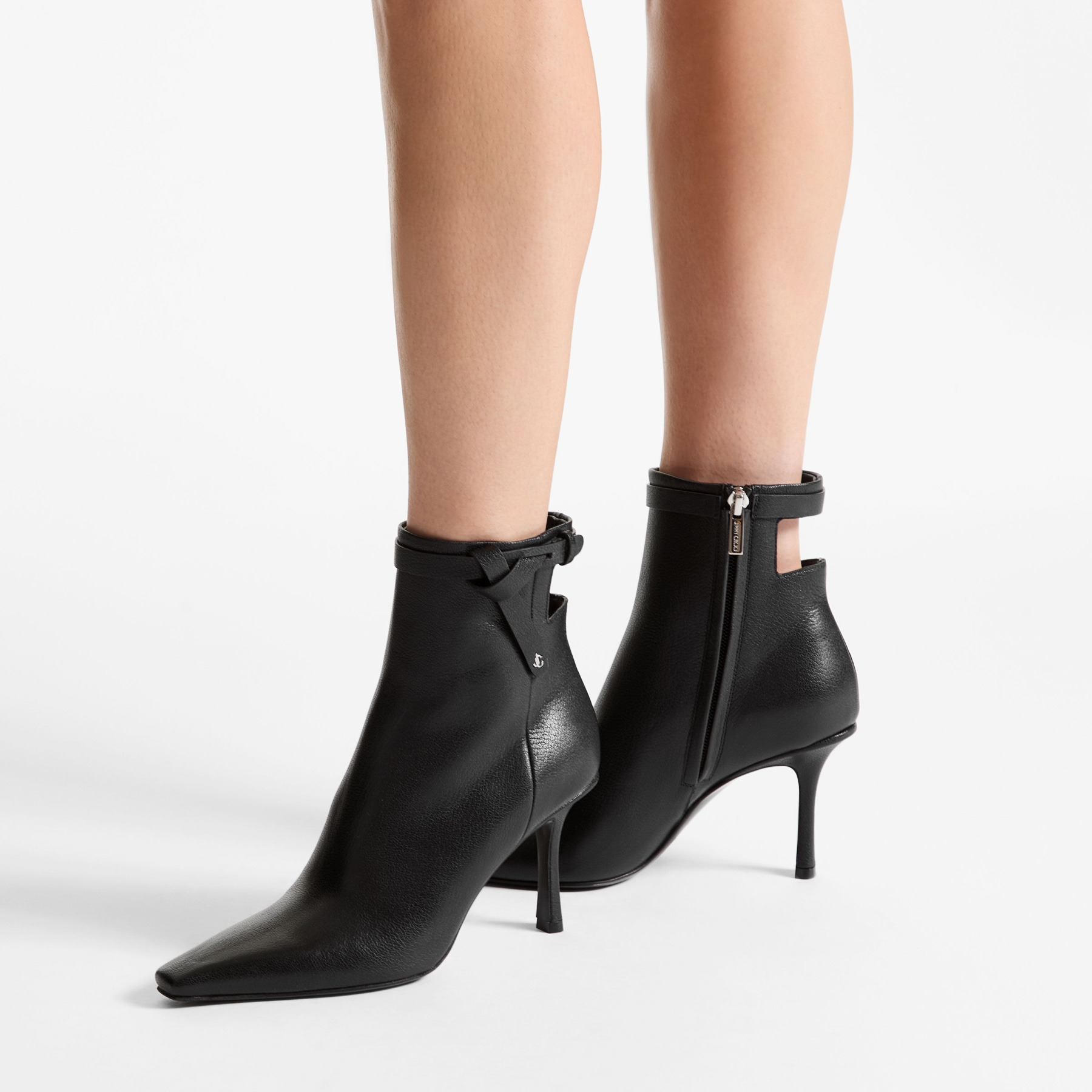 Camie Ankle Boot 85
Black Shiny Kid Leather Ankle Boots - 2