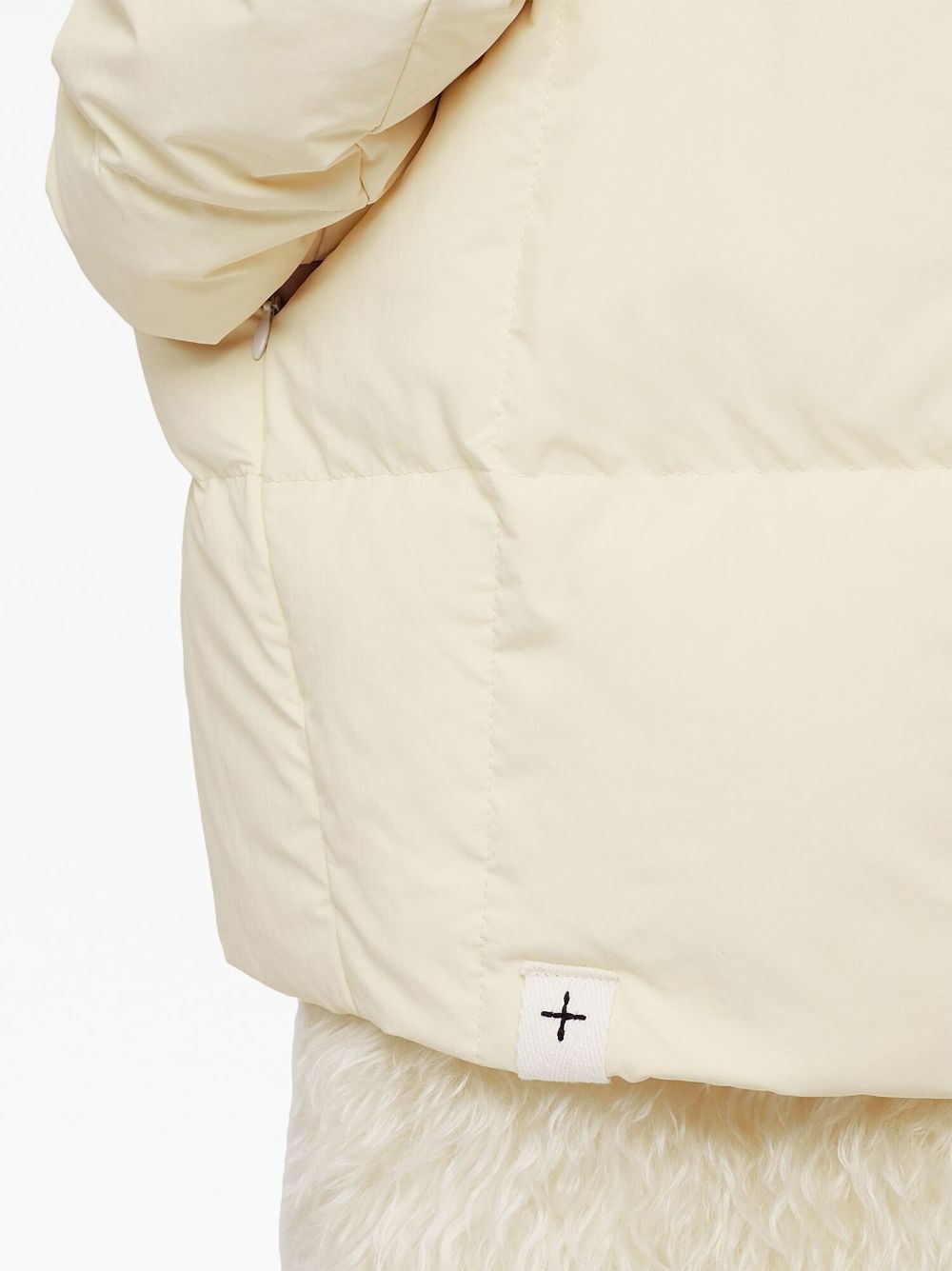 hooded quilted down jacket - 6