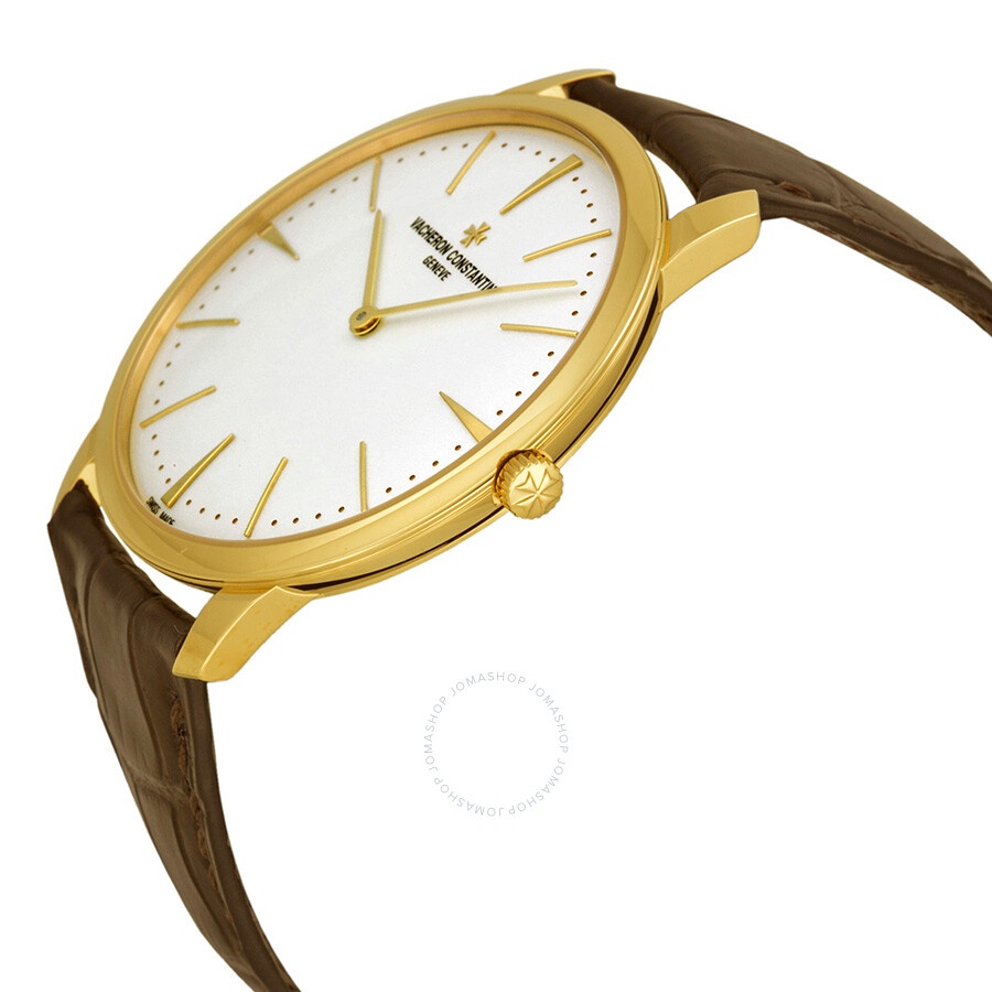 Vacheron Constantin Patrimony Grand Taille Manual Wind Silver Dial Brown Leather Men's Watch 8118000 - 2