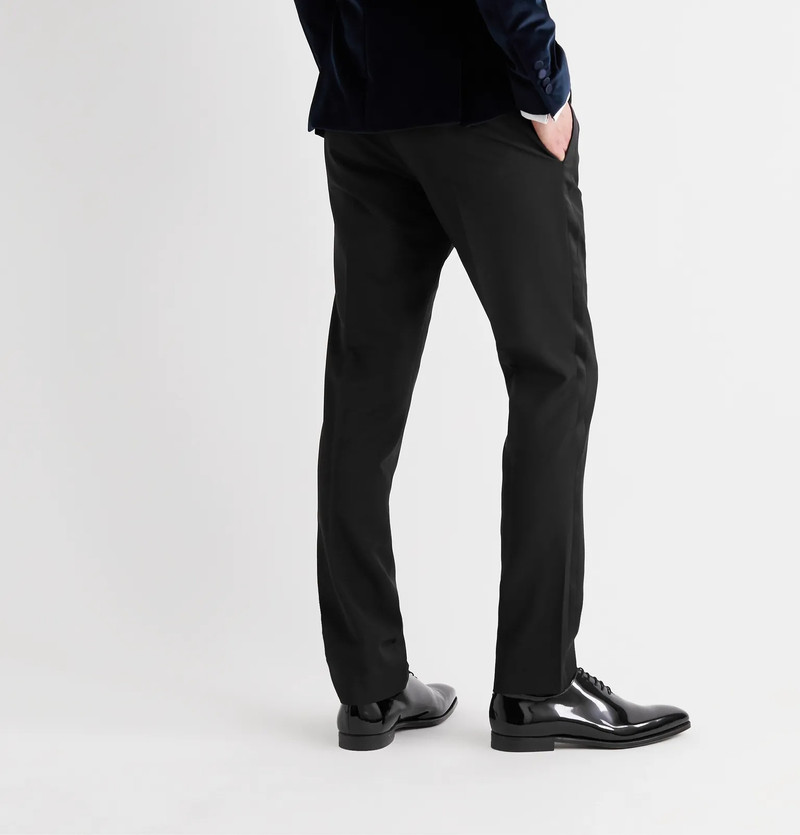 Slim-Fit Satin-Trimmed Wool and Mohair-Blend Tuxedo Trousers 4