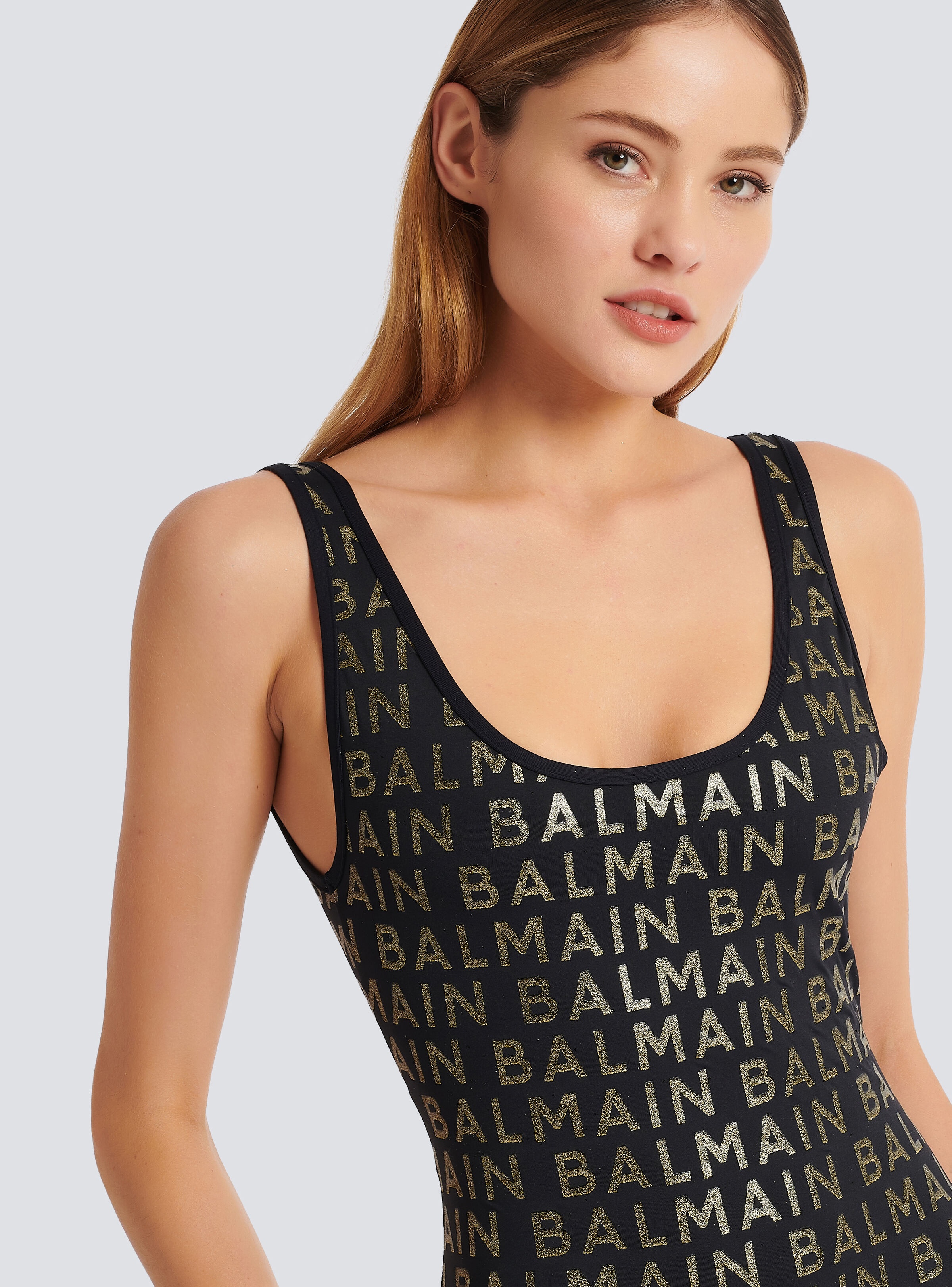 Swimsuit with Balmain logos - 6