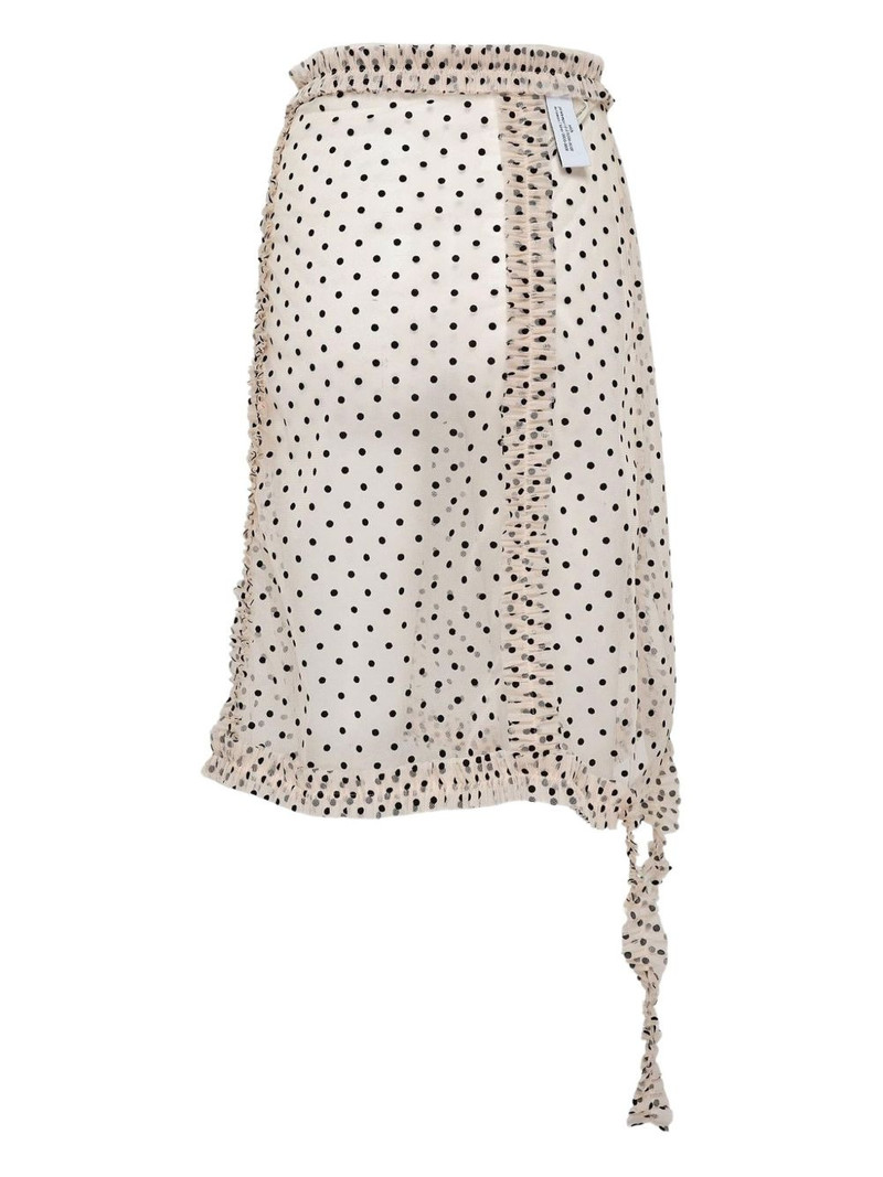 rokh polka-dot midi skirt outlook