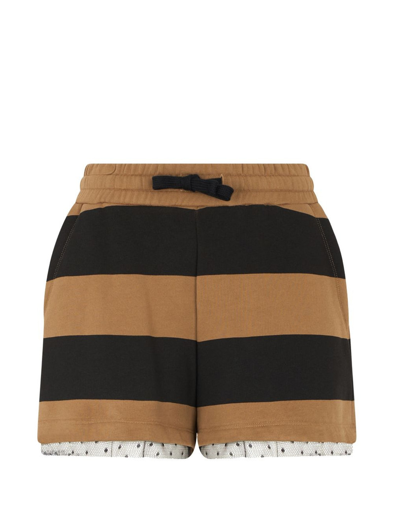 striped trim shorts 1