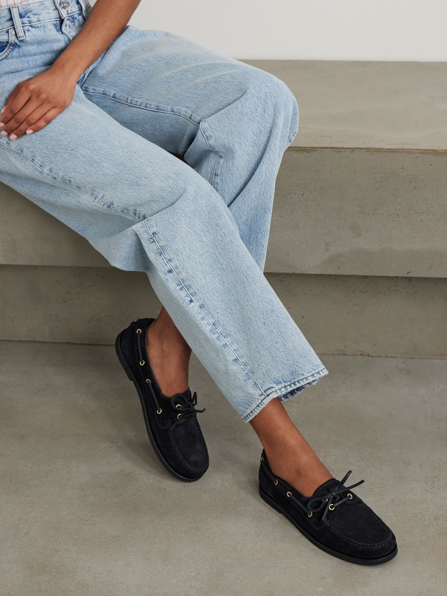 Vandée suede boat shoes Navy - 2