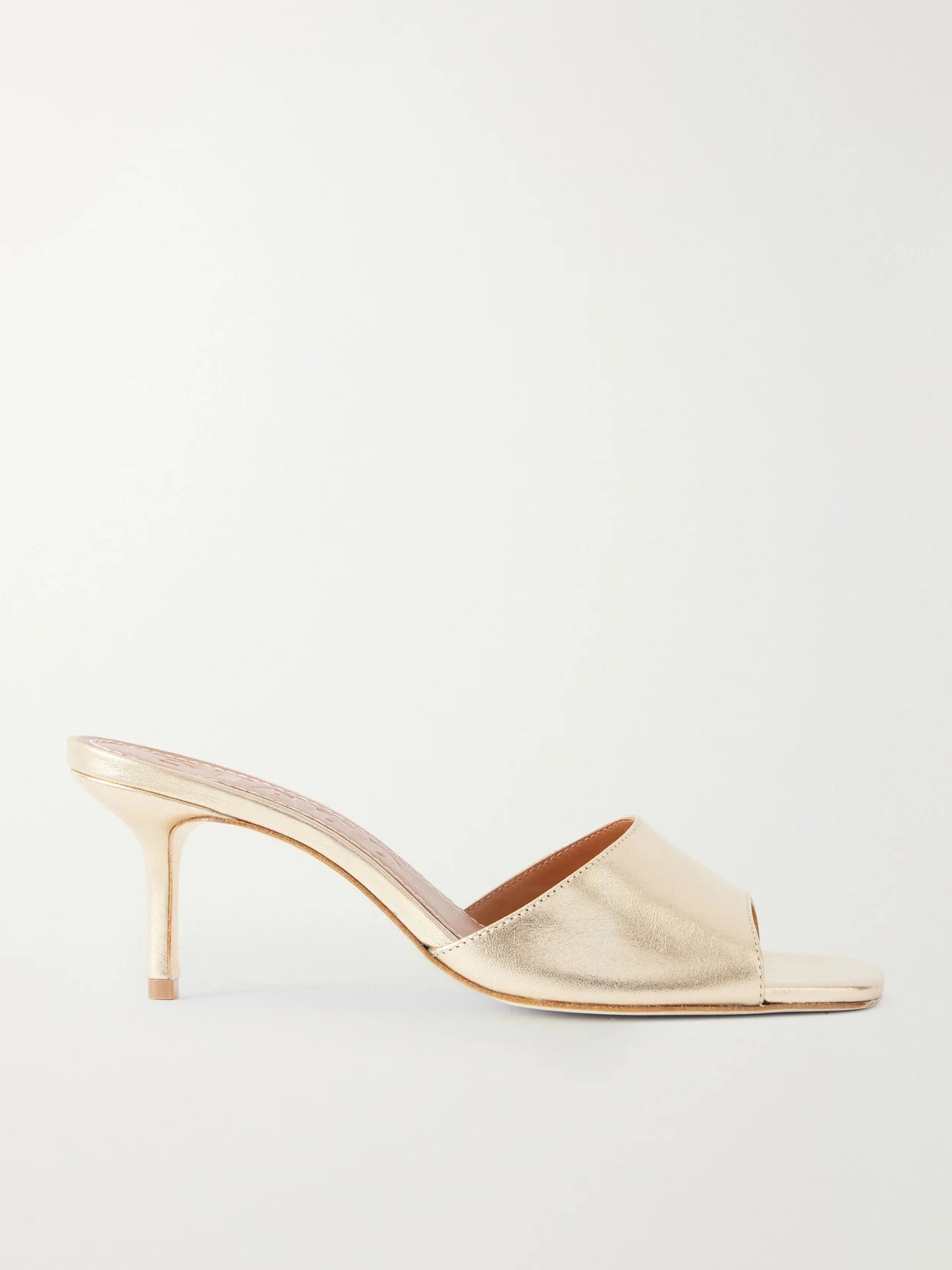 Bea Metallic-leather Mules - 1