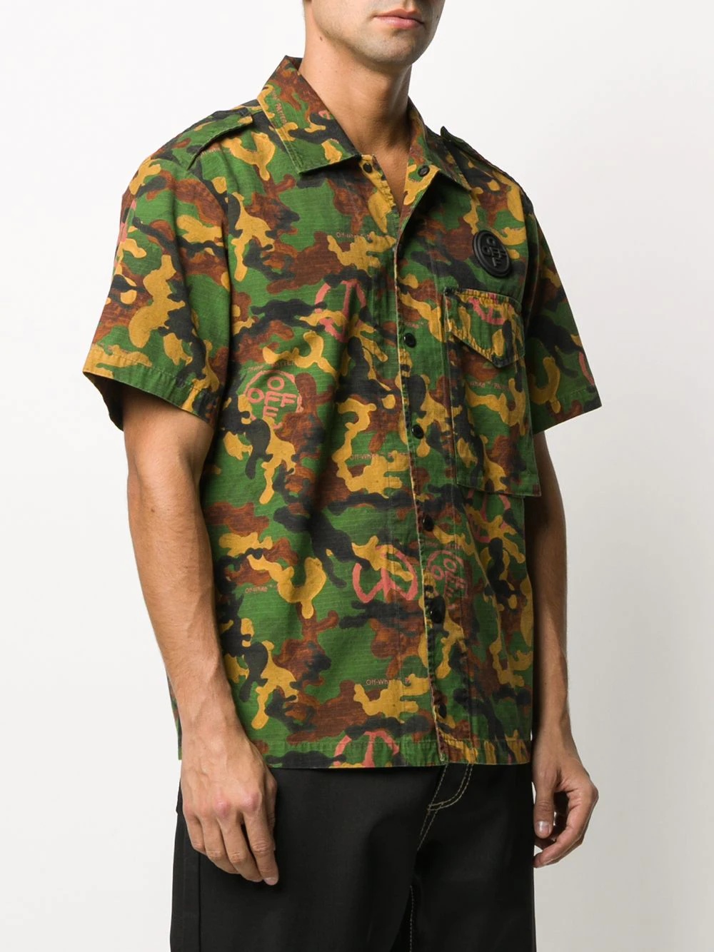 short-sleeved camouflage shirt - 3