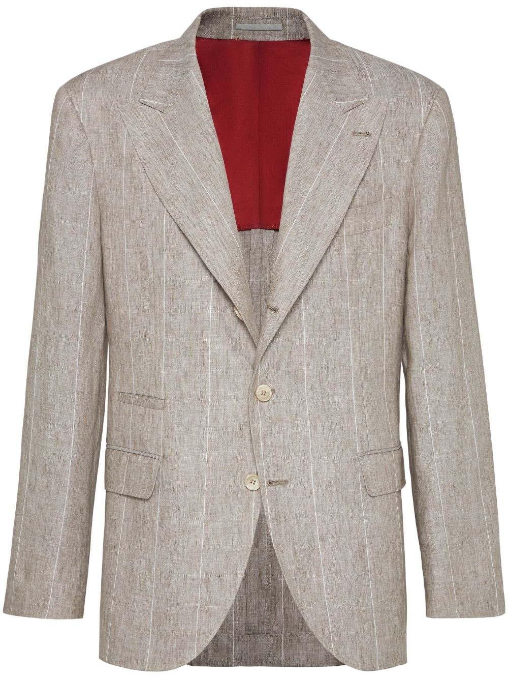 wide striped blazer - 1