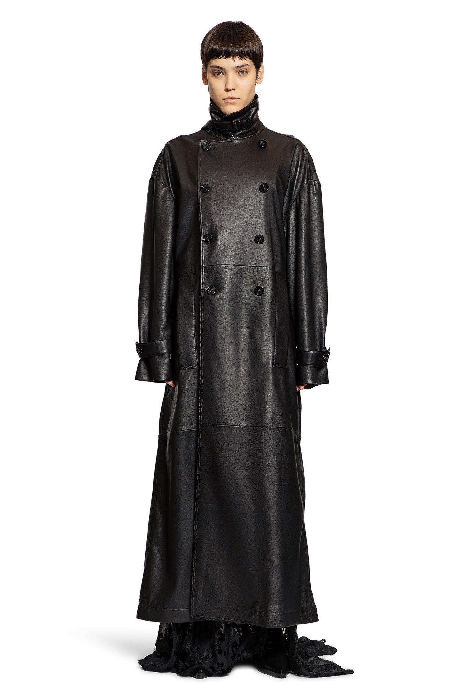 Ansa Double Breasted Trench Coat - 2