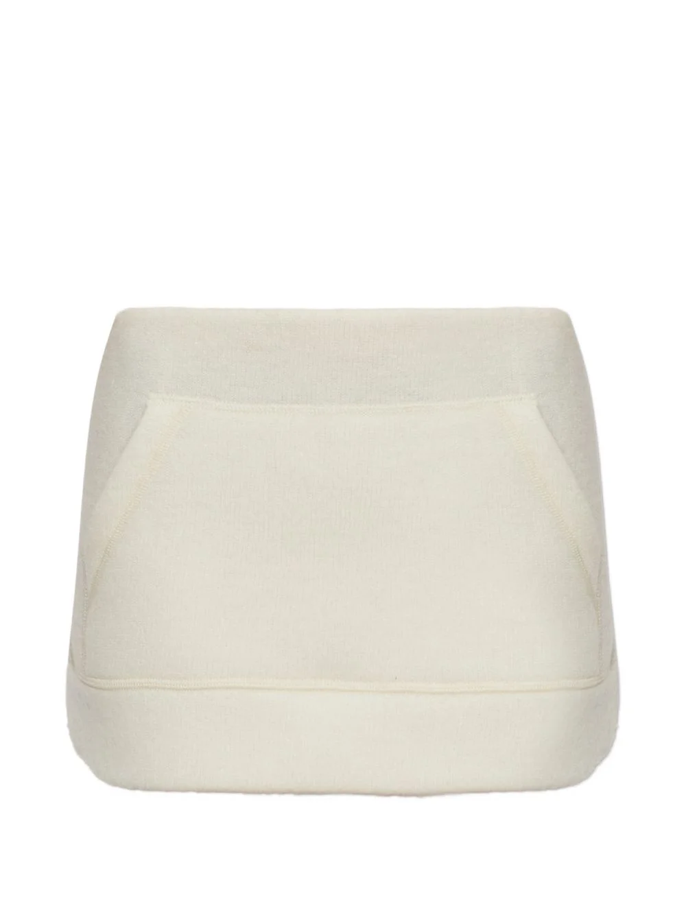 pouch-pocket wool skirt - 1