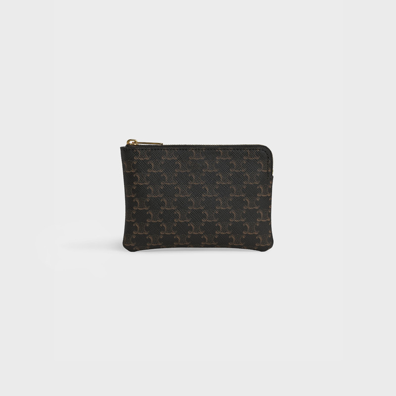 Coin & Card Pouch in Triomphe Canvas 1