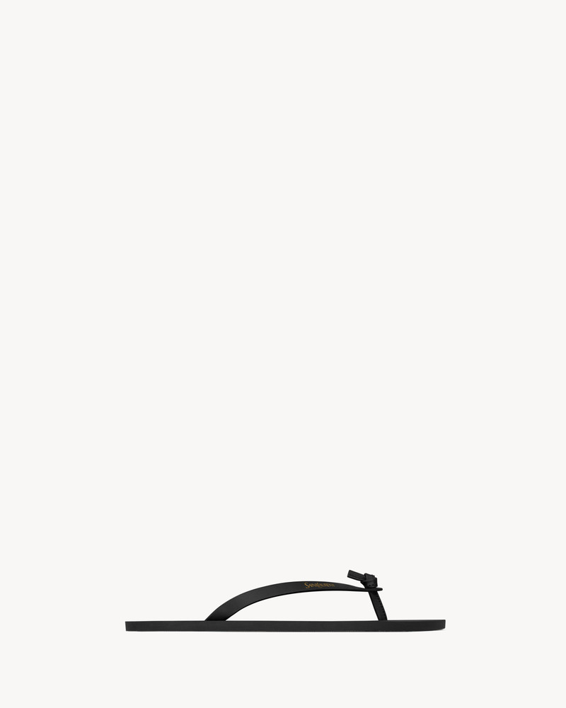 POOL FLIP-FLOPS IN SMOOTH LEATHER - 1