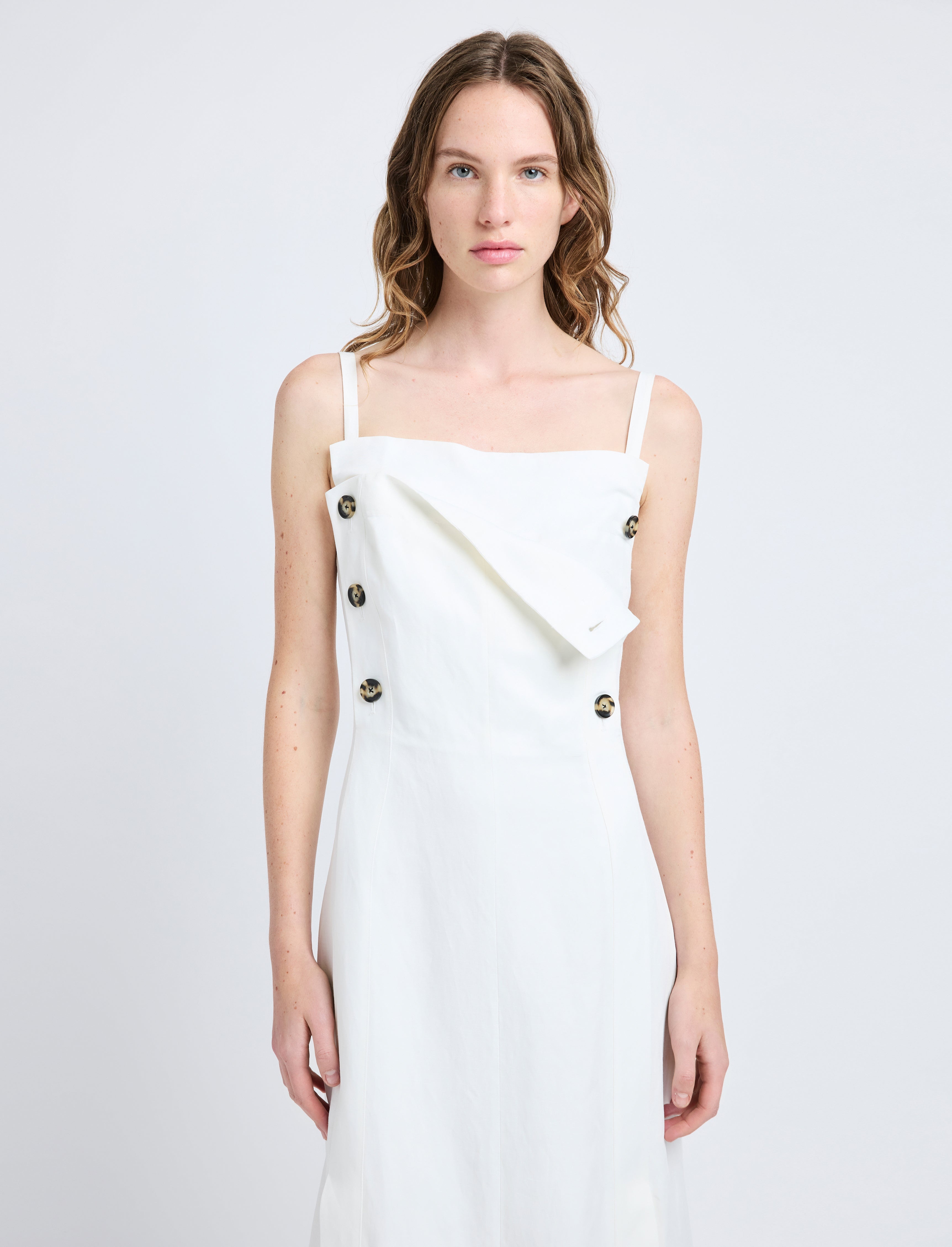 Candice Dress in Linen Viscose - 5