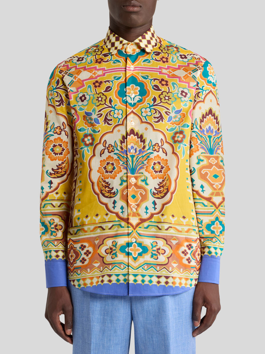 PRINTED COTTON MUSLIN SHIRT - 2