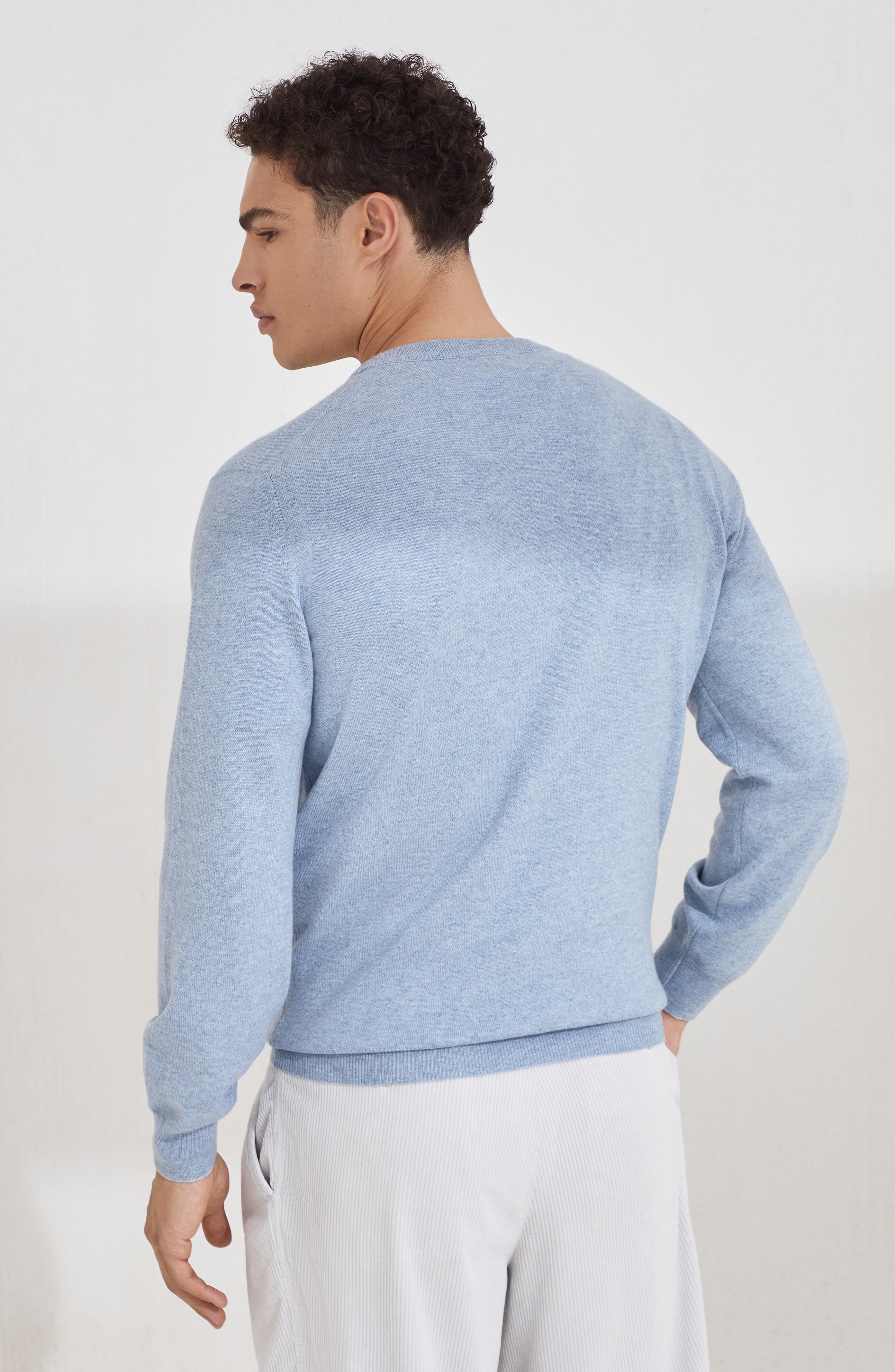 Brunello Cucinelli Cashmere sweater in Denim at Nordstrom - 3