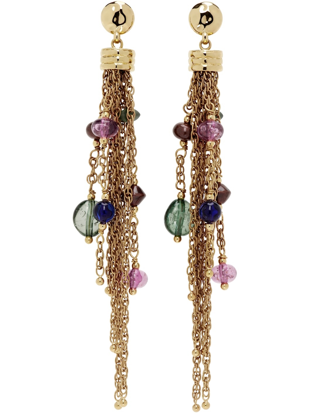 Gold 'The Chloé Pompoms' Earrings - 1