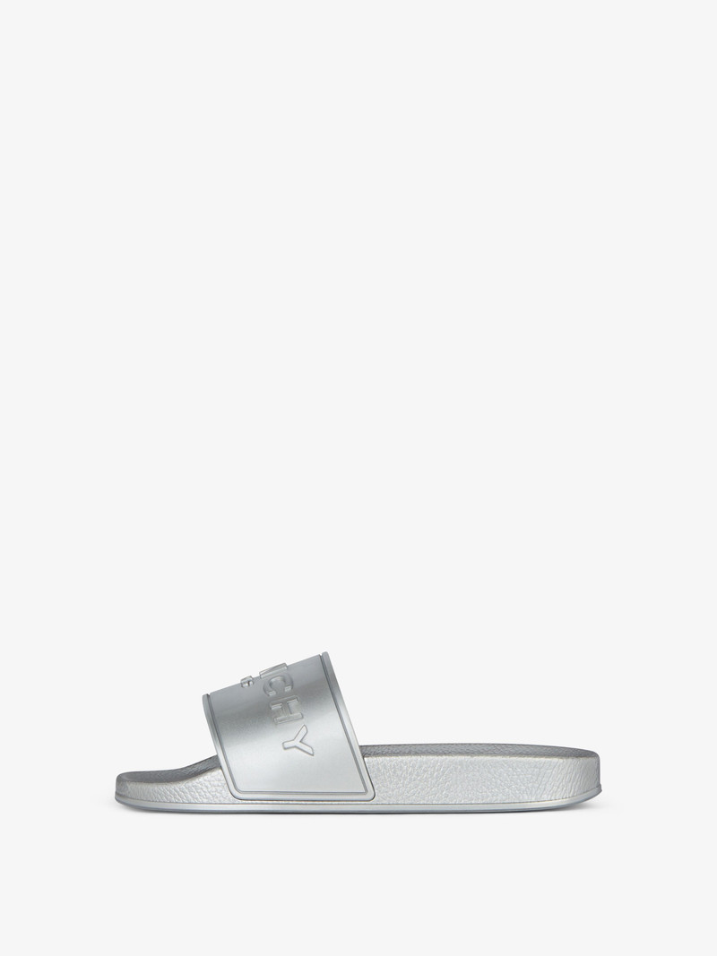 Givenchy SLIDE FLAT SANDALS IN RUBBER outlook