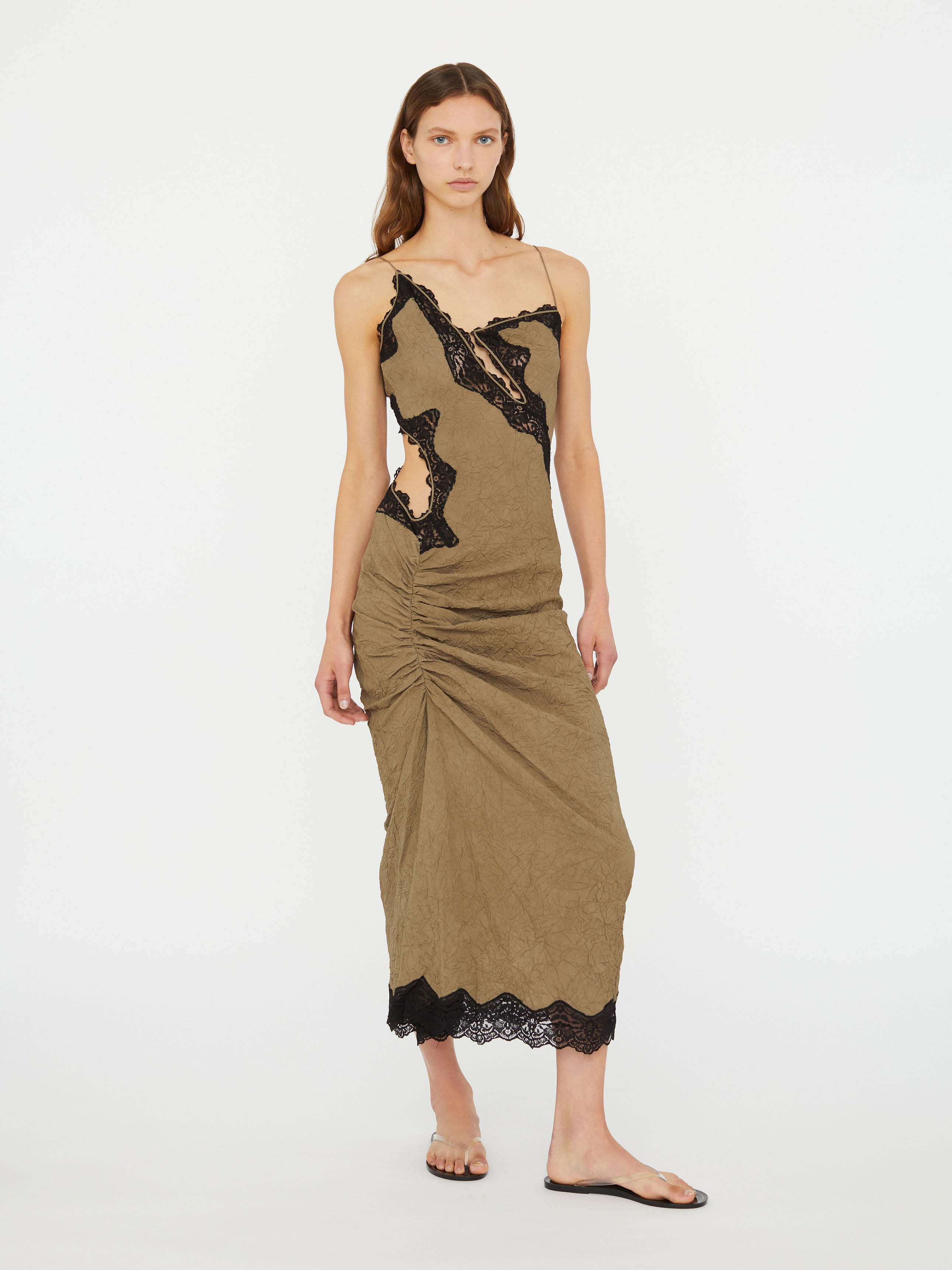 Crimped Lace Cami Dress - 4