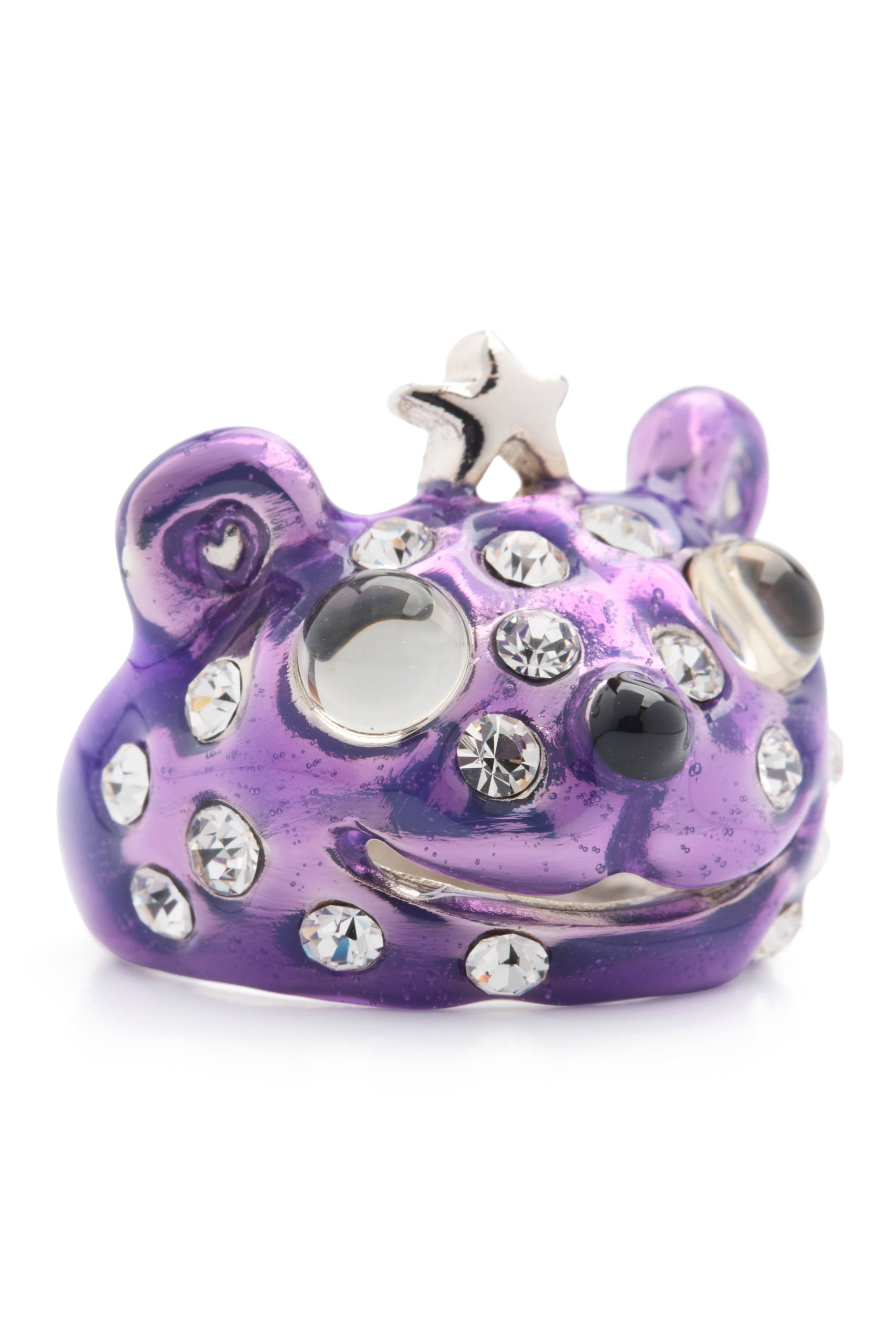 PURPLE FRECKLES PRINCESS BEAR RING - 3