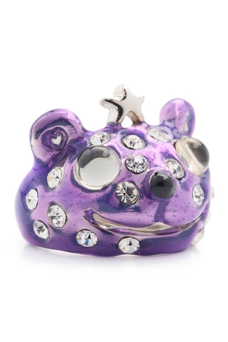 PURPLE FRECKLES PRINCESS BEAR RING 3
