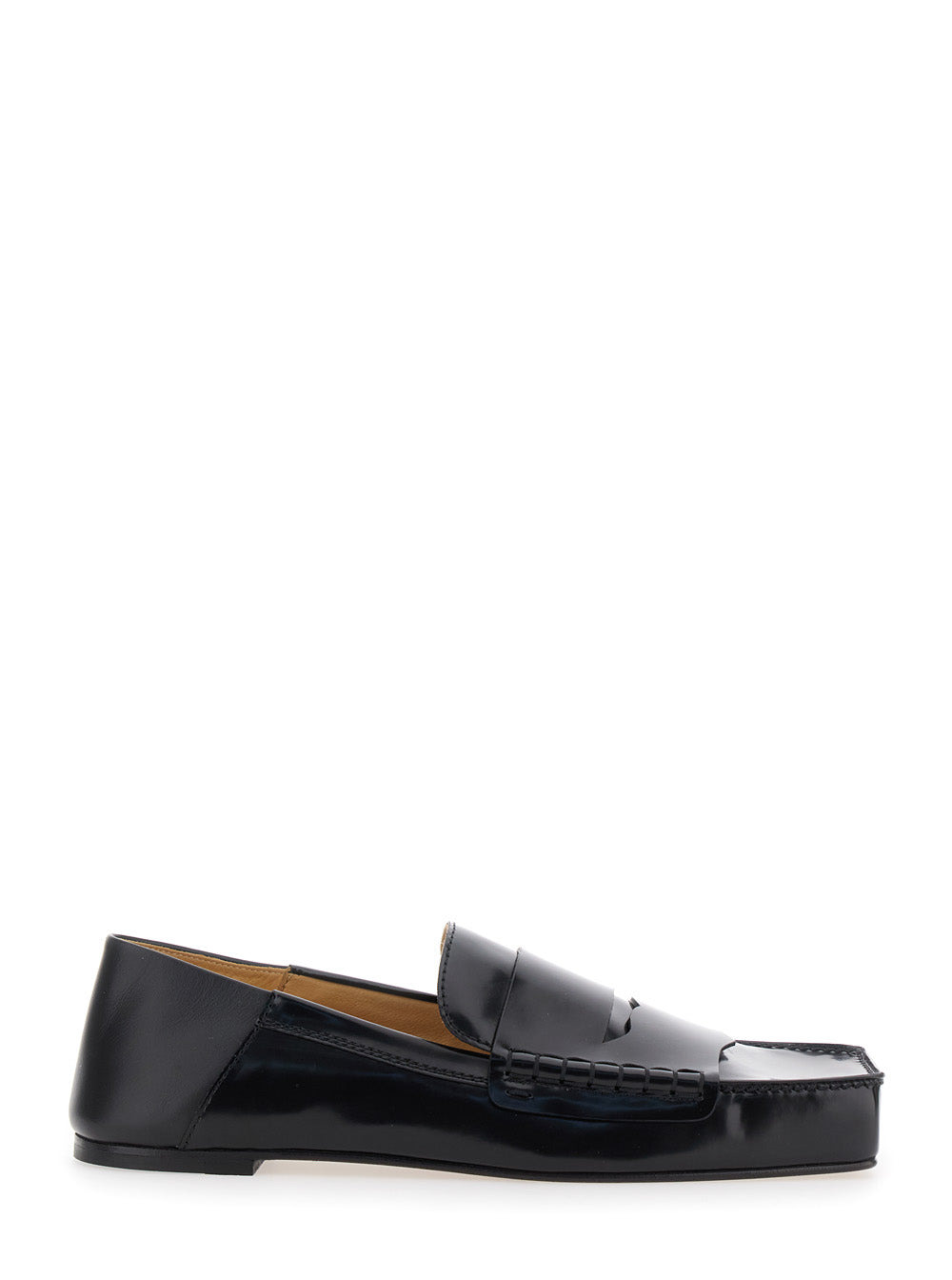 Jacquemus Men 'Les Carré' Black Loafers With Square Toe In Leather Man - 1